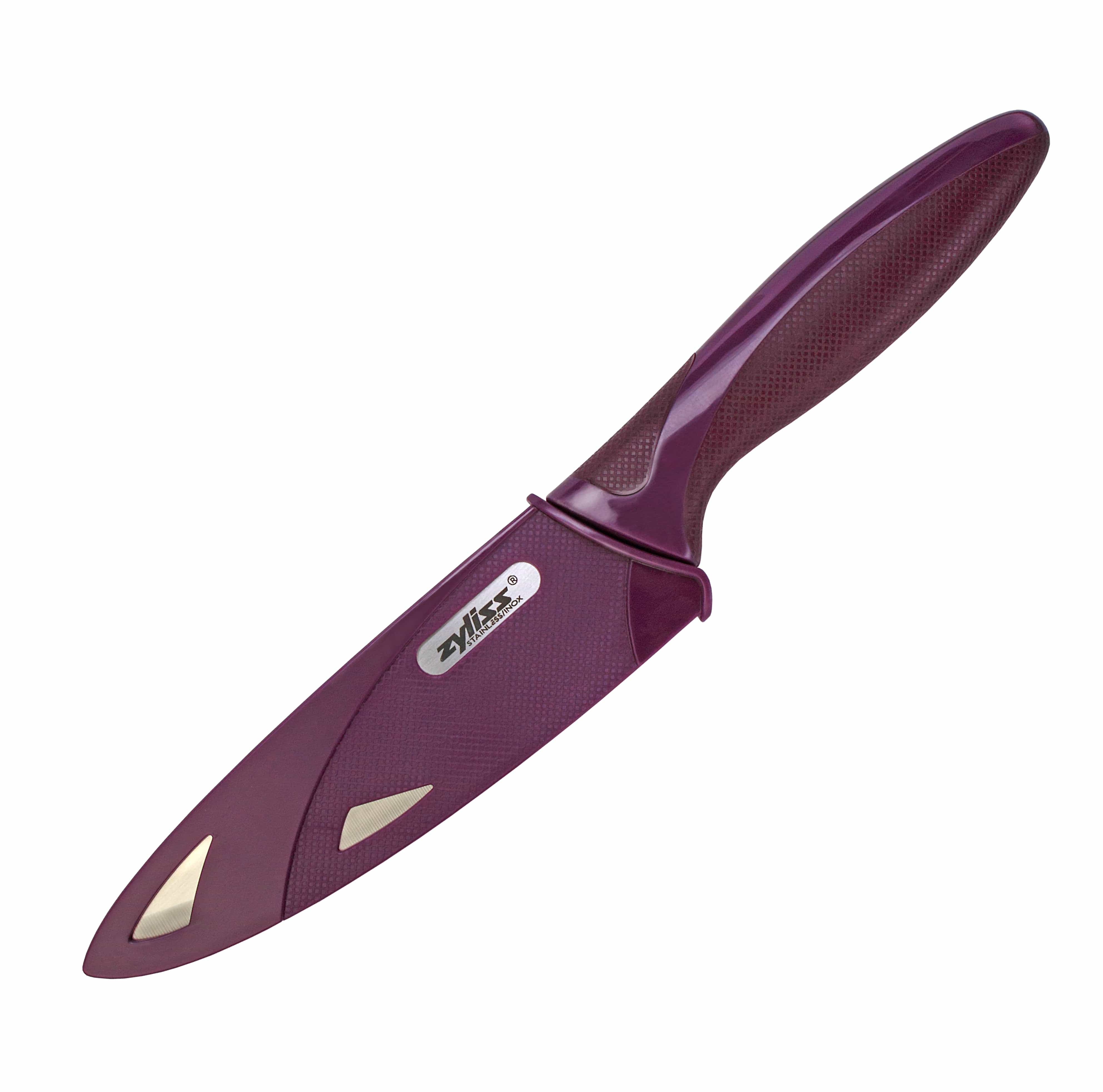 Zyliss 5 Inch Utility Paring Knife with Protective Sheath - Sharp Kitchen Knife for Peeling, Slicing & Precision Cutting - Perfect for Fruits, Vegetables & Small Food Prep