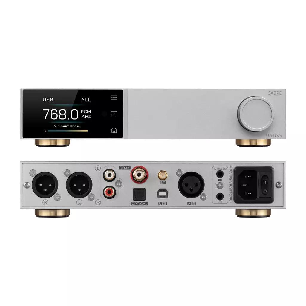 Topping D70 Pro DAC - High-Resolution Audio Decoder with Bluetooth 5.0 & XLR Outputs for Home Theater & Studio Recording