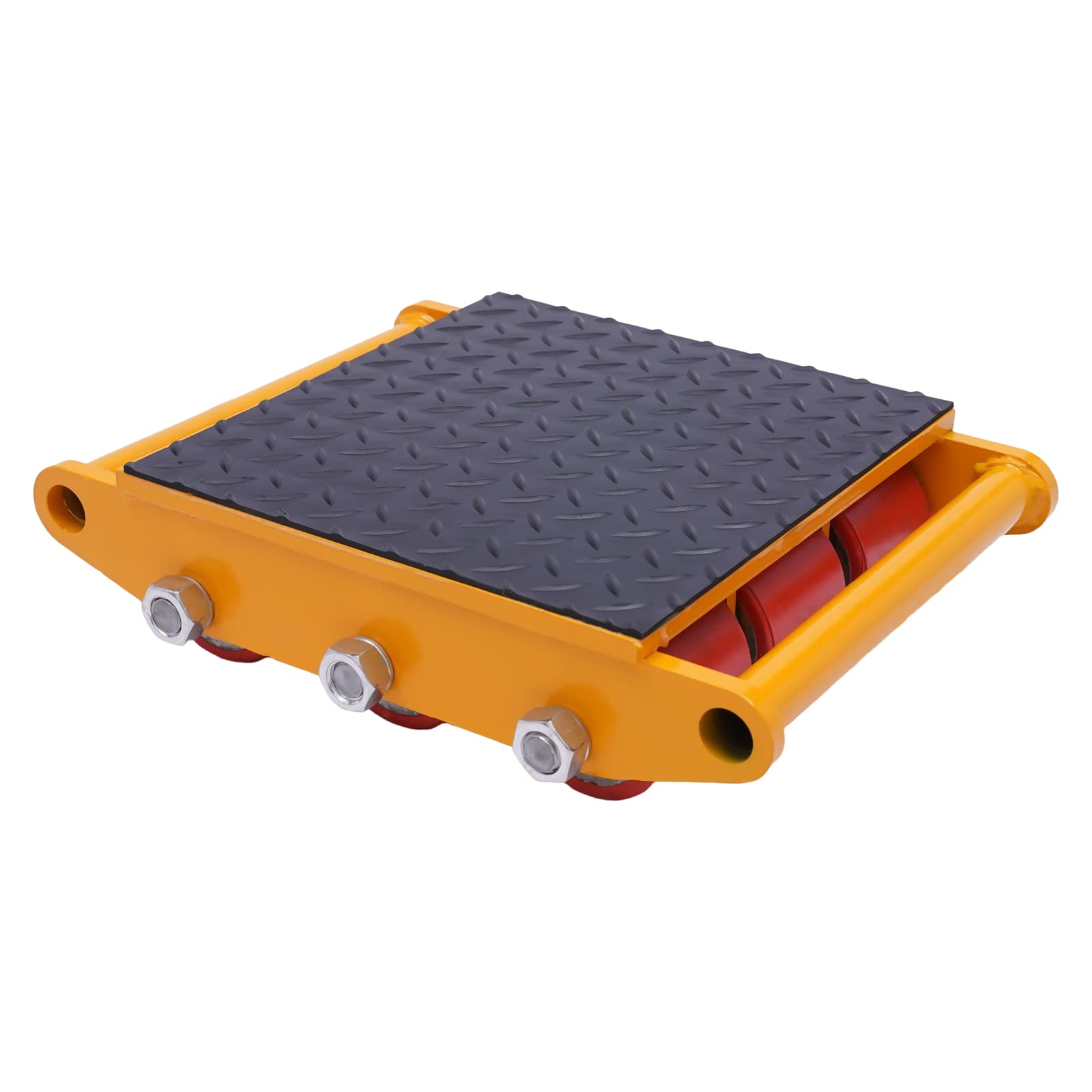 TBVECHI 15T 33000lb Heavy Duty Machinery Skate - Mini Industrial Machine Mover with 9 Roller Cargo Trolley for Workshop, Factory & Warehouse Equipment Moving