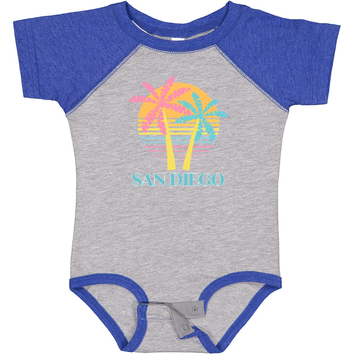 Inktastic San Diego California Beach Vacation Baby Bodysuit - Cute Infant Onesie for Summer Travel & Family Photos