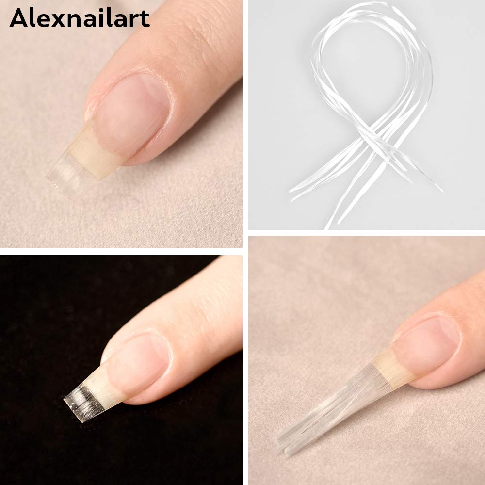 Alexnailart Fiberglass Nail Extension Kit - Acrylic Nail Tips for DIY Manicure & Professional Salon Use | Perfect for Nail Art, French Tips & Gel Polish Application