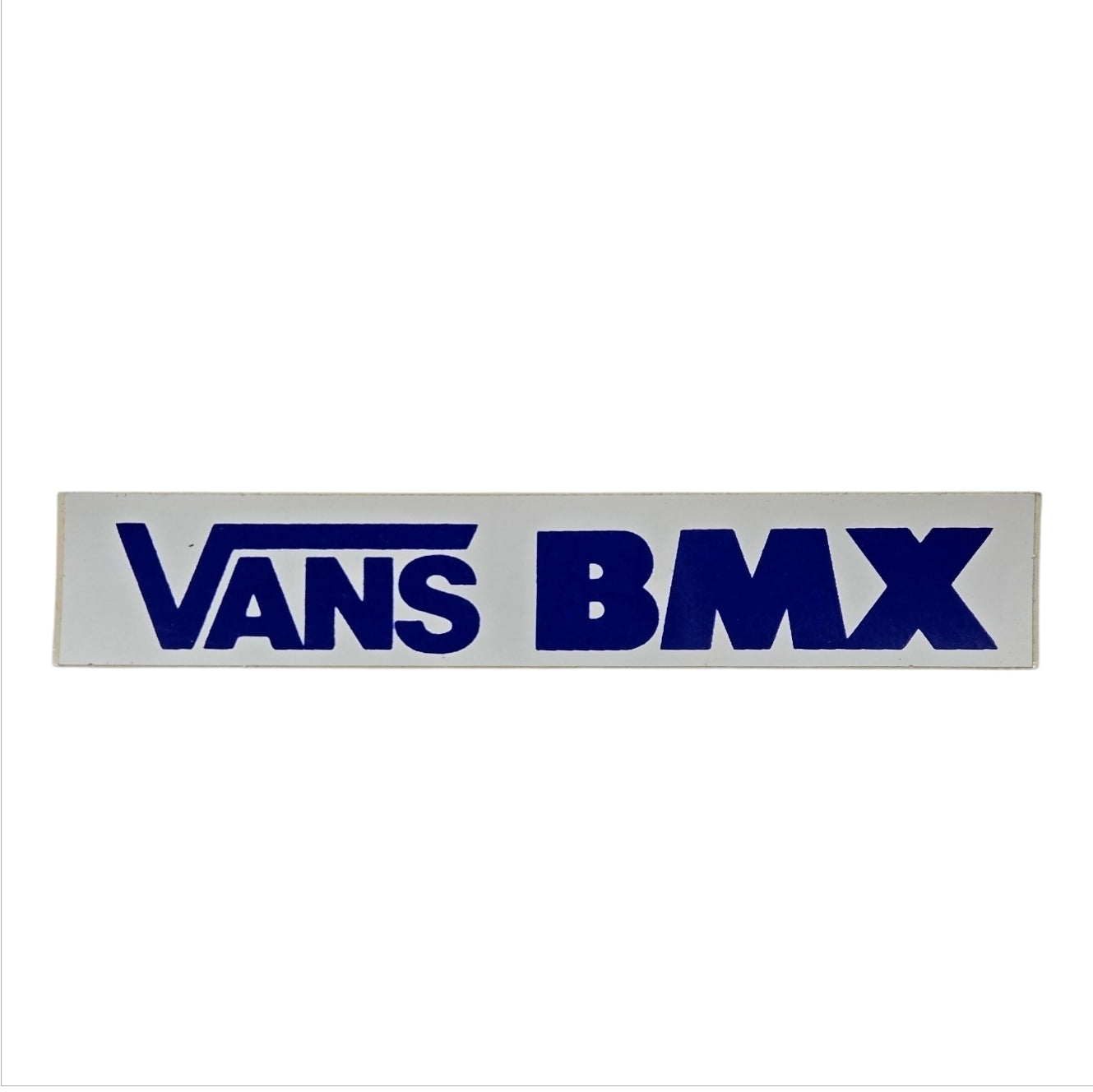 Vintage 80s VANS BMX Sticker - 5.5 Inch Retro Skateboard Decal in Classic Blue | Perfect for Laptops, Bikes, Skateboards & DIY Projects