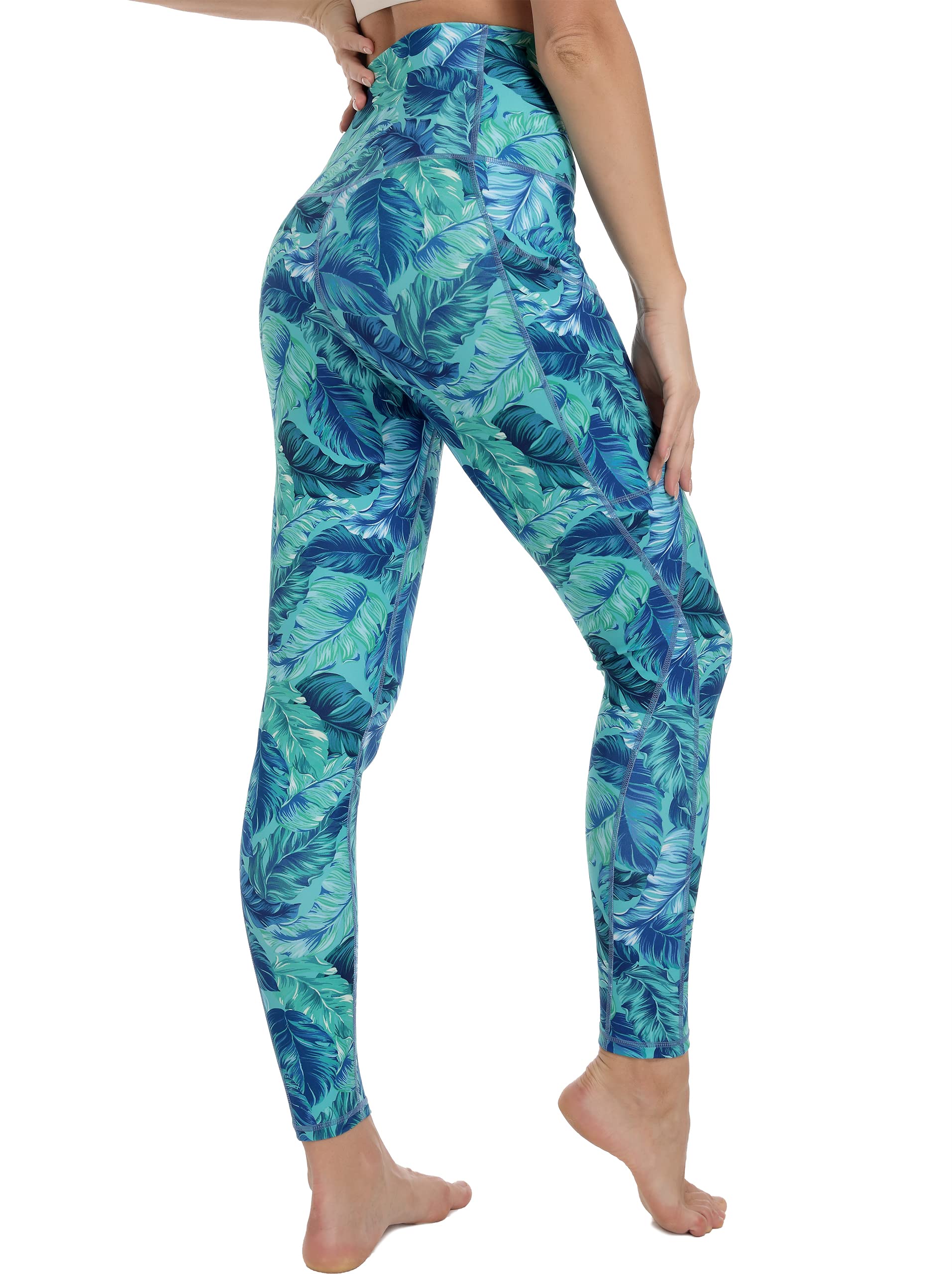 Free Leaper Women's Gym Leggings with Pockets - Comfortable Stretchy Yoga Pants for Workout, Running & Outdoor Activities | Soft High-Waisted Exercise Tights for Yoga, Gym & Casual Wear