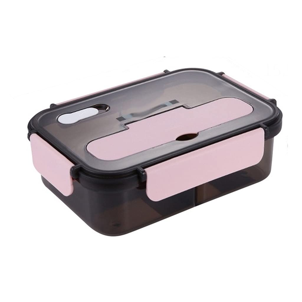 Insulated Lunch Box for Work, School & Travel - 1100ml Microwave Safe Food Container with Leakproof Lid - BPA-Free Plastic Storage for Meals & Snacks (Pink) - Perfect for Office, Picnics & Outdoor Activities