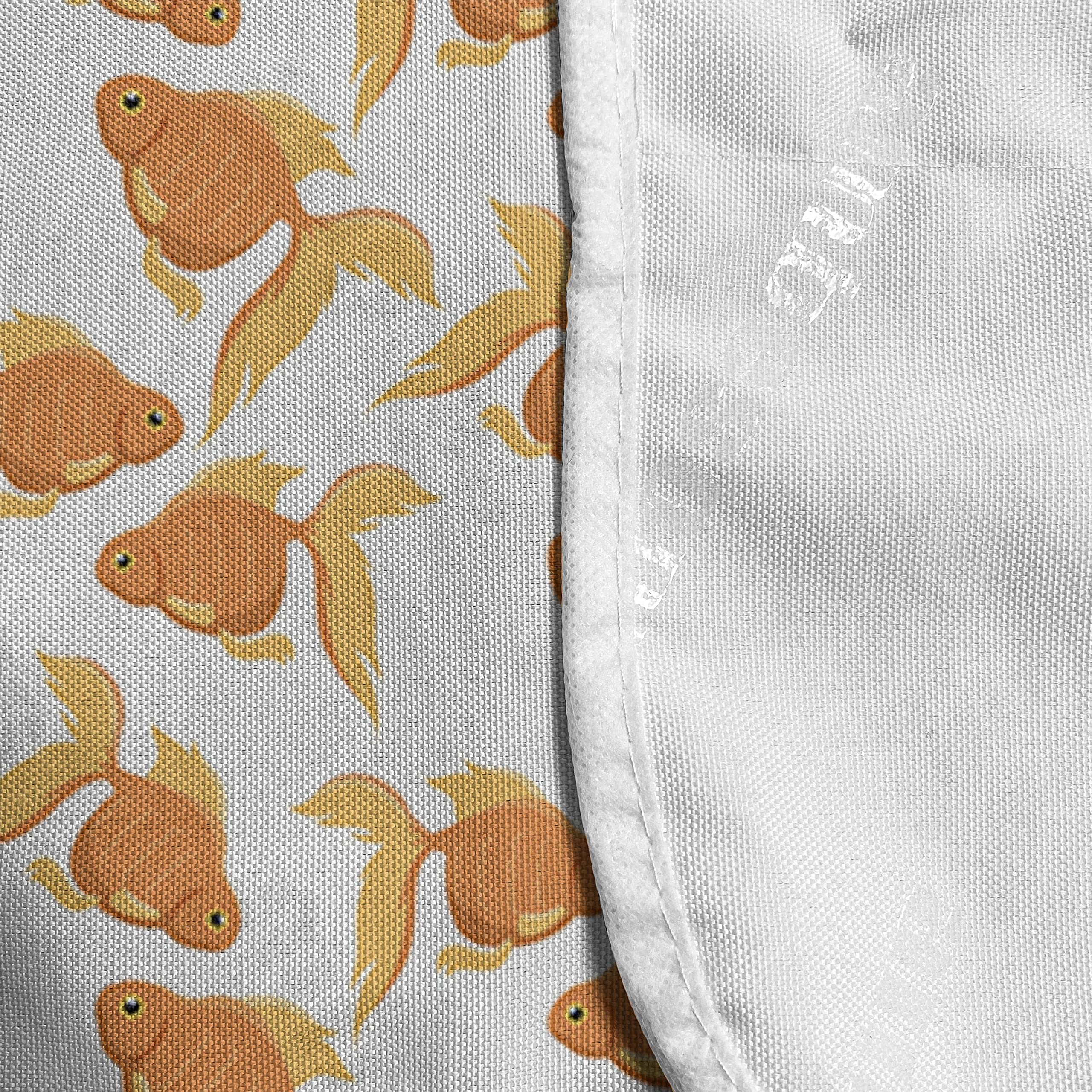 Ambesonne Goldfish Microwave Cover - Water Resistant Kitchen Organizer with Pockets, 36