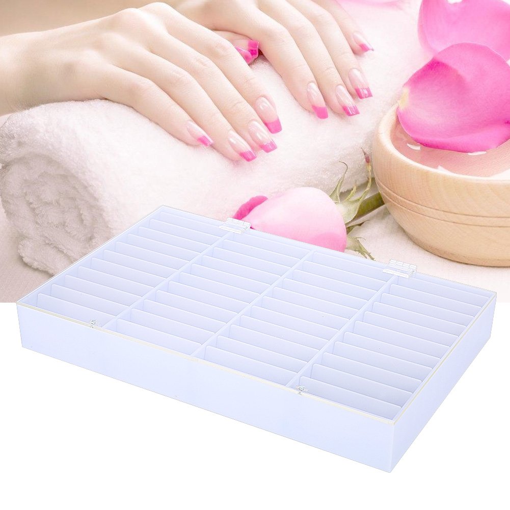 Clear Empty Nail Tips Storage Box - Organizer for Nail Art Decorations & Fake Nail Display Case | Perfect for Salon, Home Manicure & Nail Art Business