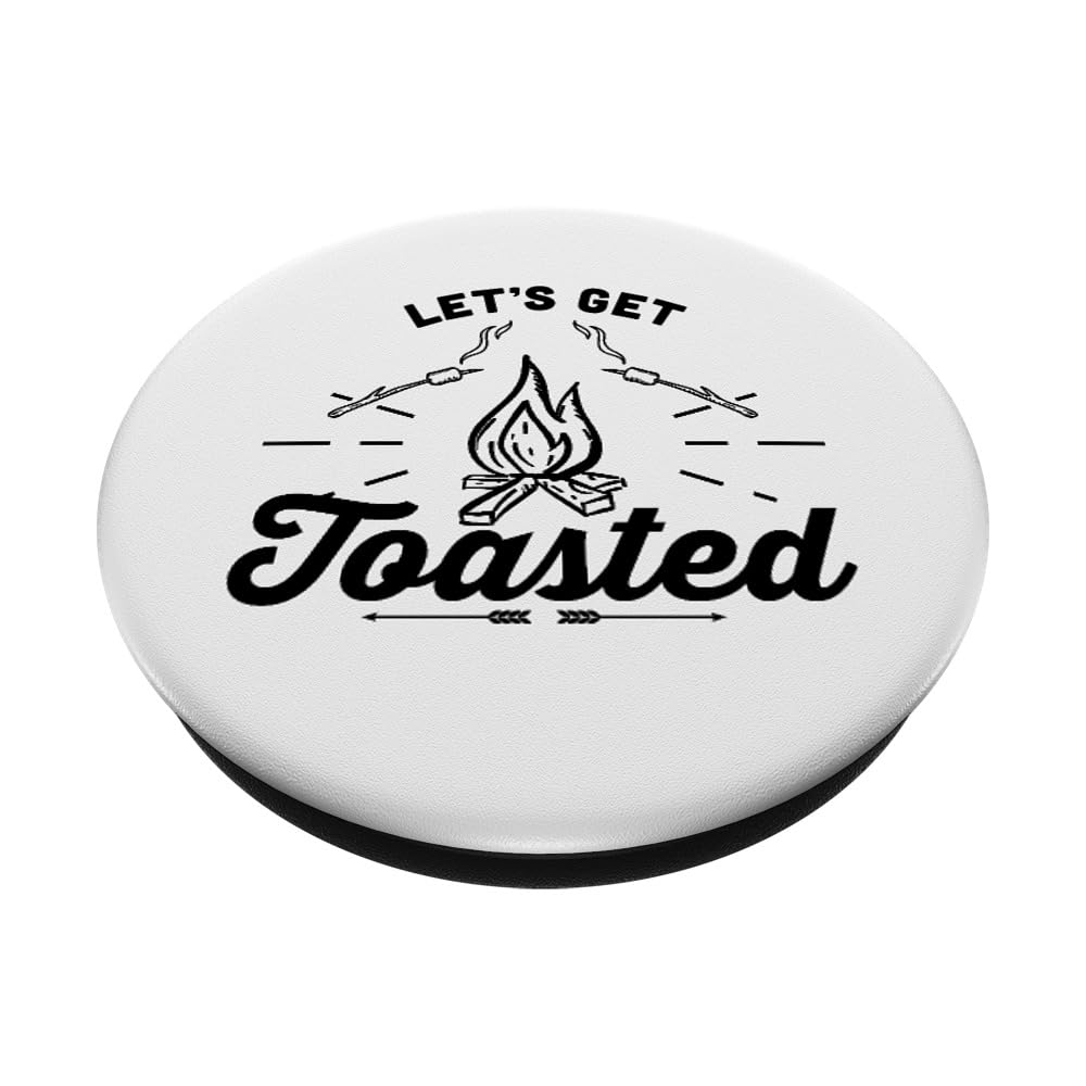 Funny Campfire Marshmallows PopSockets - Swappable PopGrip for Camping & Outdoor Adventures | Perfect for Hiking, Backpacking & Campfire Parties