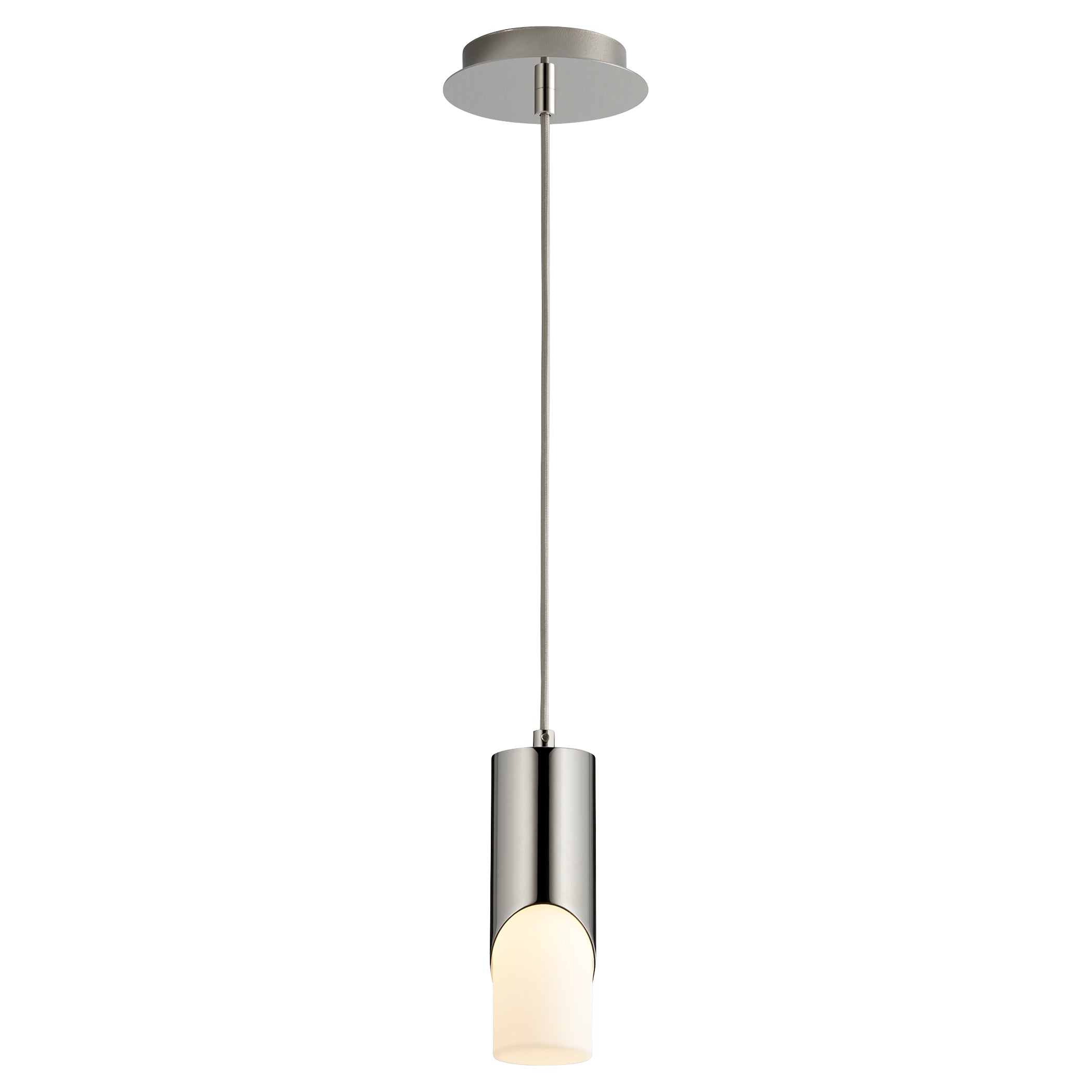 Oxygen Ellipse 3 667 120 Pendant Light Fixture in Polished Nickel Finish - Modern Ceiling Lighting for Living Room, Bedroom & Dining Area
