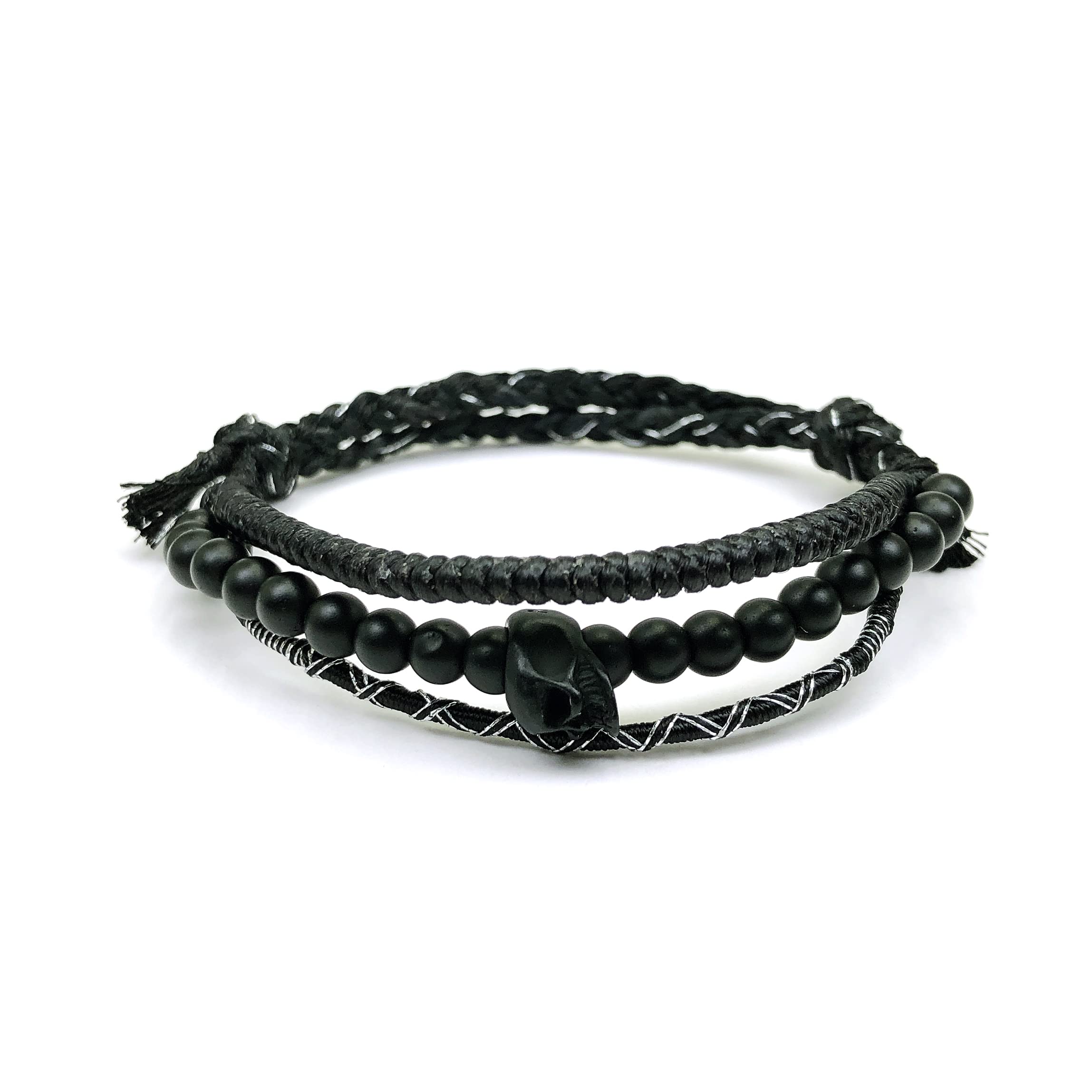 Black Thread Bracelet for Women & Men - Daily Wish Harmony Couple Gift for Mom, Girlfriend, Boyfriend (11.8 Inches) - Perfect for Anniversaries, Birthdays & Romantic Occasions
