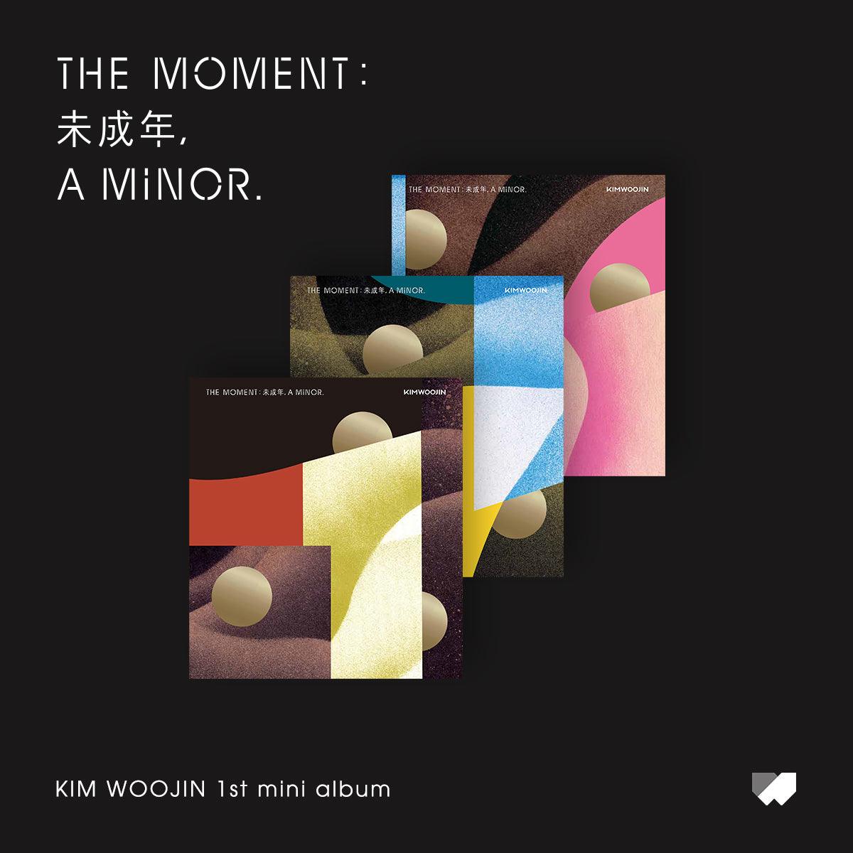 KIM WOOJIN 1ST MINI ALBUM 'THE MOMENT : , A MINOR' - Kpop Music CD for Fans, Collectors & Gift Giving - Perfect for Birthdays, Anniversaries & Special Occasions