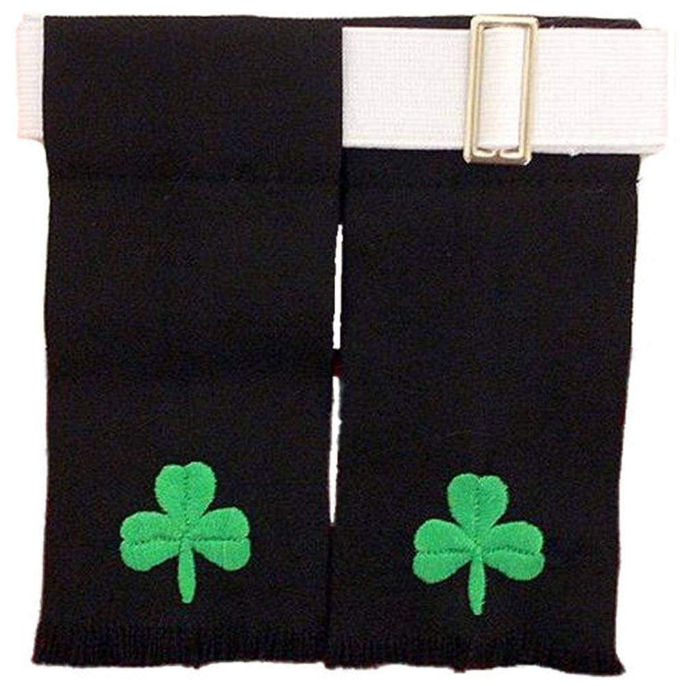 Masonic Lion Kilt Sock Flashes for Men - Premium Scottish Thistle Design - Perfect for Highland Dress, Celtic Weddings & Formal Occasions