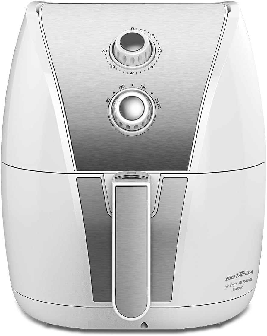 Britânia BFR40BI Redstone 5L Air Fryer 1500W 127V - Healthy Oil-Free Cooking for Family Meals, Snacks & Quick Meals