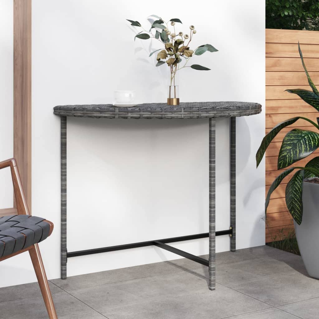 Gray Outdoor Patio Dining Table 39.4