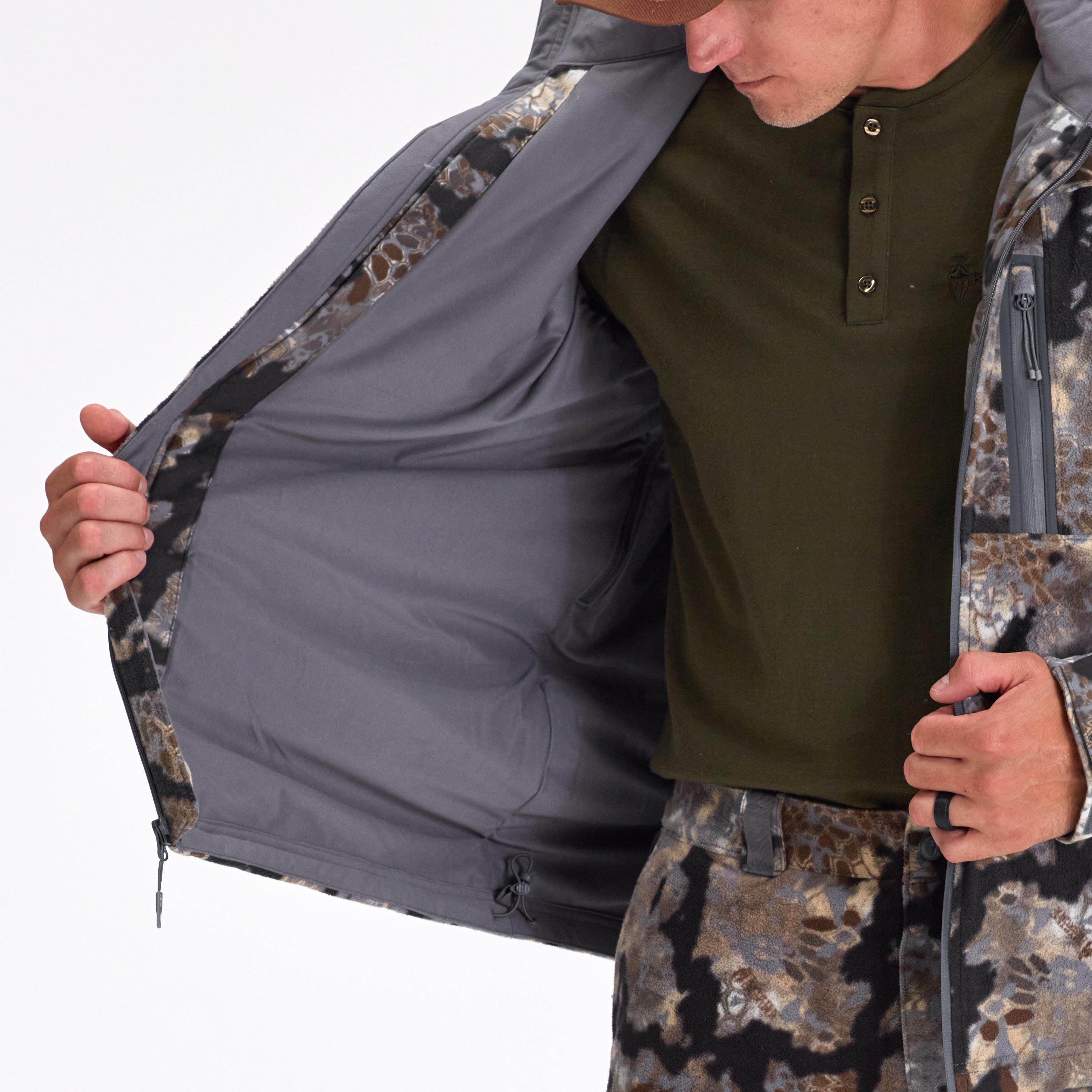 Vellus Camouflage Jacket for Men & Women - Lightweight Waterproof Outdoor Hunting Jacket - Perfect for Hiking, Camping, and Adventure Travel