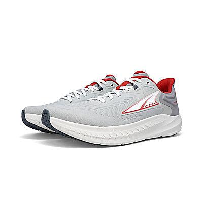 M Torin 7 Running Shoes - Lightweight Gray & Red Athletic Sneakers for Men - Perfect for Jogging, Gym Workouts and Daily Wear