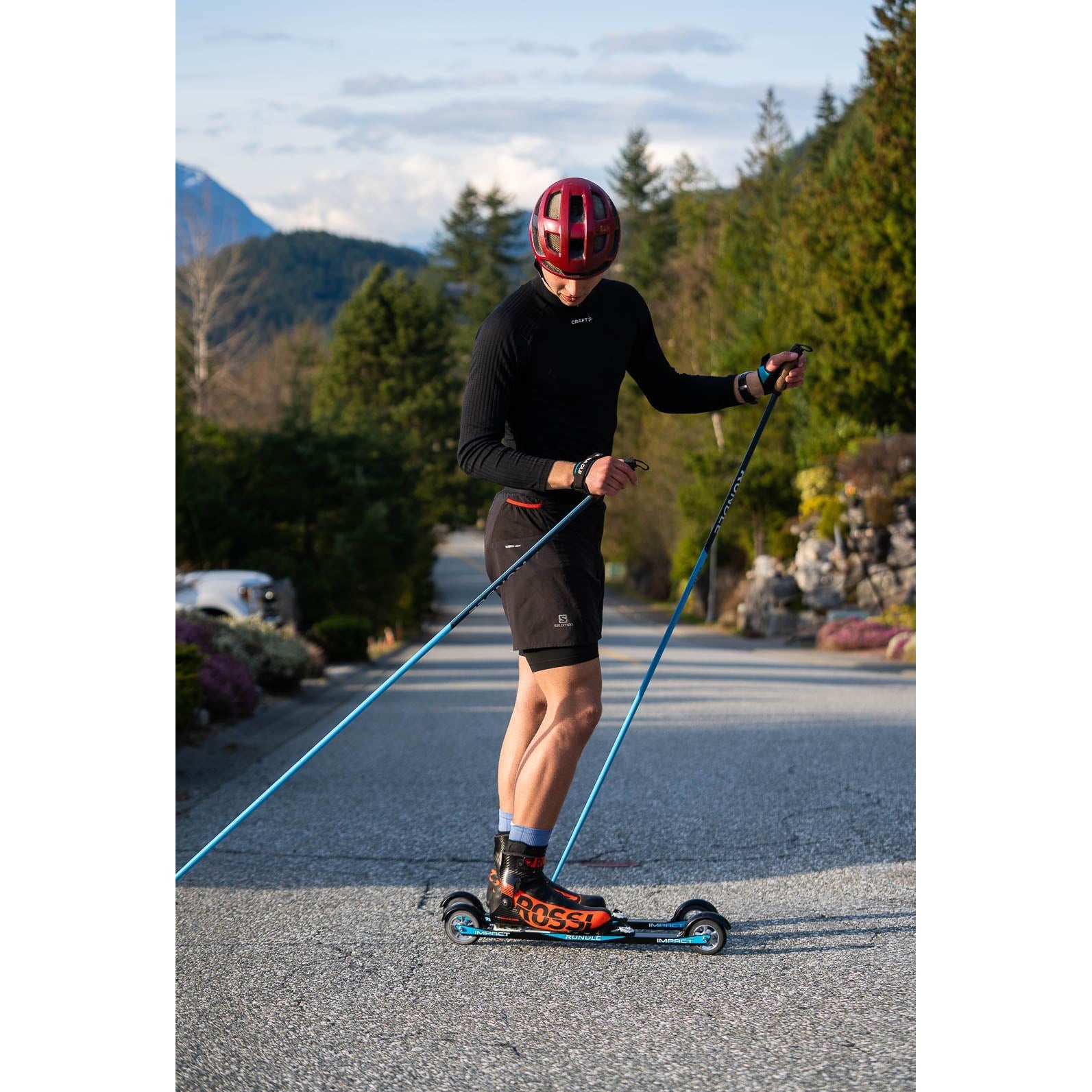 Rundle Impact Skate Roller Ski - High-Performance Roller Skis for Training & Fitness - Perfect for Dryland Ski Training, Cross-Training & Outdoor Workouts