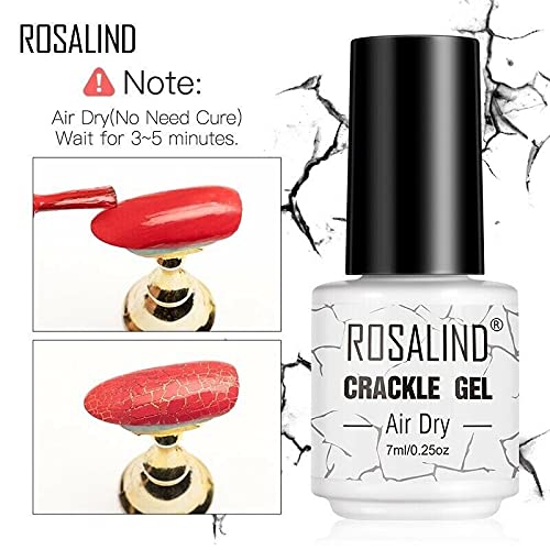 BELLE GAGA™ ROSALIND Crackle Gel Nail Polish - 7ml Quick Dry Crack Effect Nail Art Gel for Manicure, Self-Nail & Salon Use | Perfect for DIY Nail Designs, Home Manicures & Professional Nail Artistry (A627)