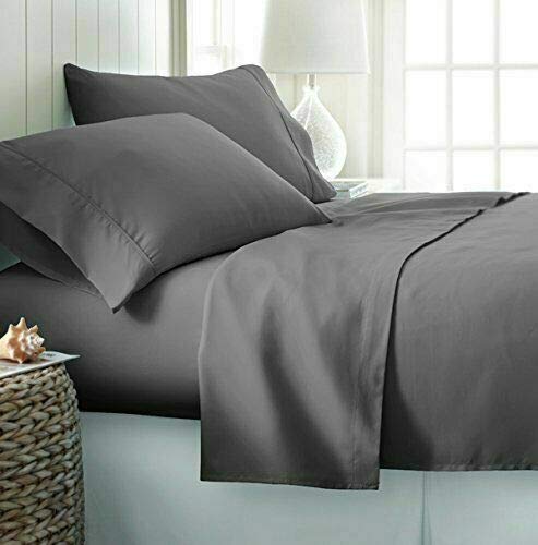 Microfiber Persian Pillow Cases Set of 2 - Gray Queen Size for Bedroom Decor