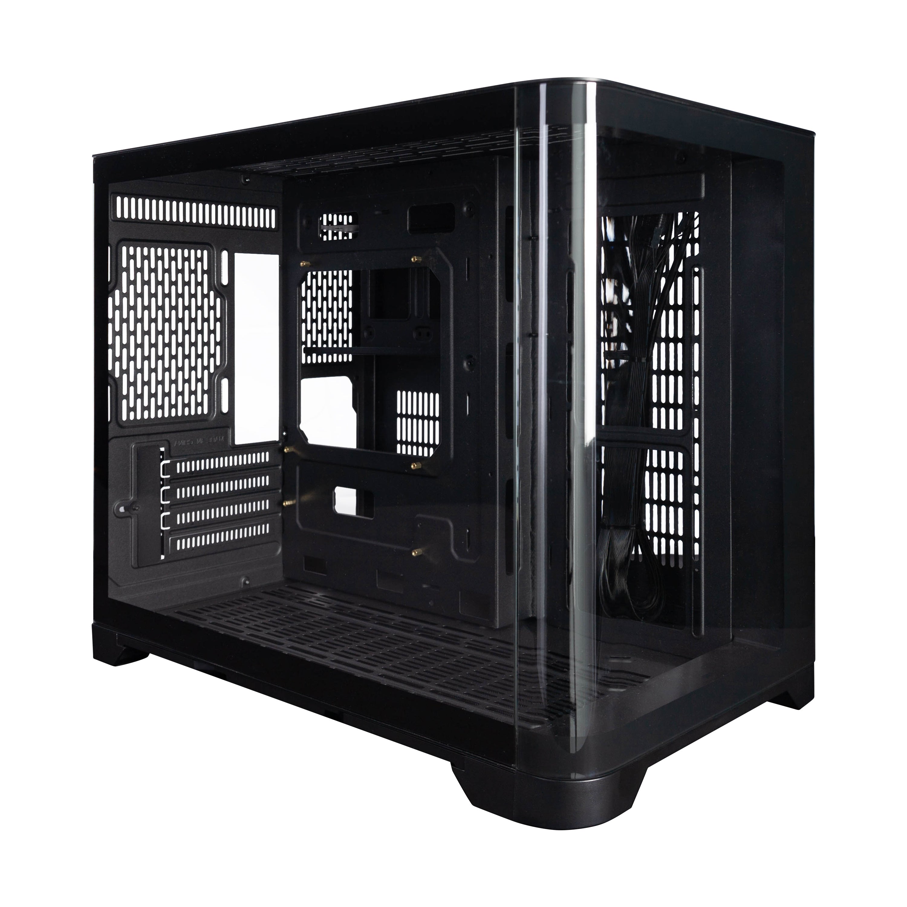 1st Player UV6 M ATX ITX PC Gaming Case - Compact Black Computer Case for High-Performance Gaming Rigs | Perfect for Small Form Factor Builds & Home Office Setups