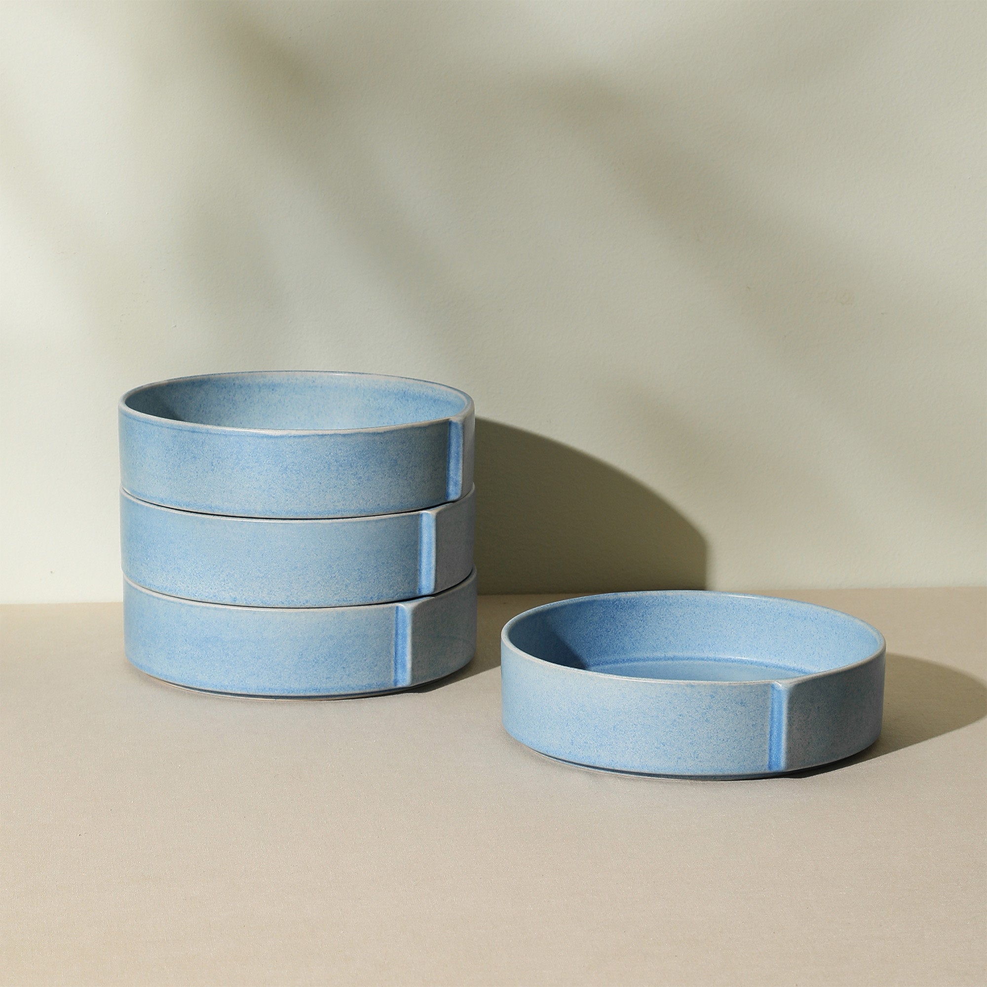 Premium Bao Stoneware Pasta Bowl - Handcrafted Blue Ceramic Pasta Bowl for Italian Cuisine | Perfect for Spaghetti, Salad, Soup & Home Dining