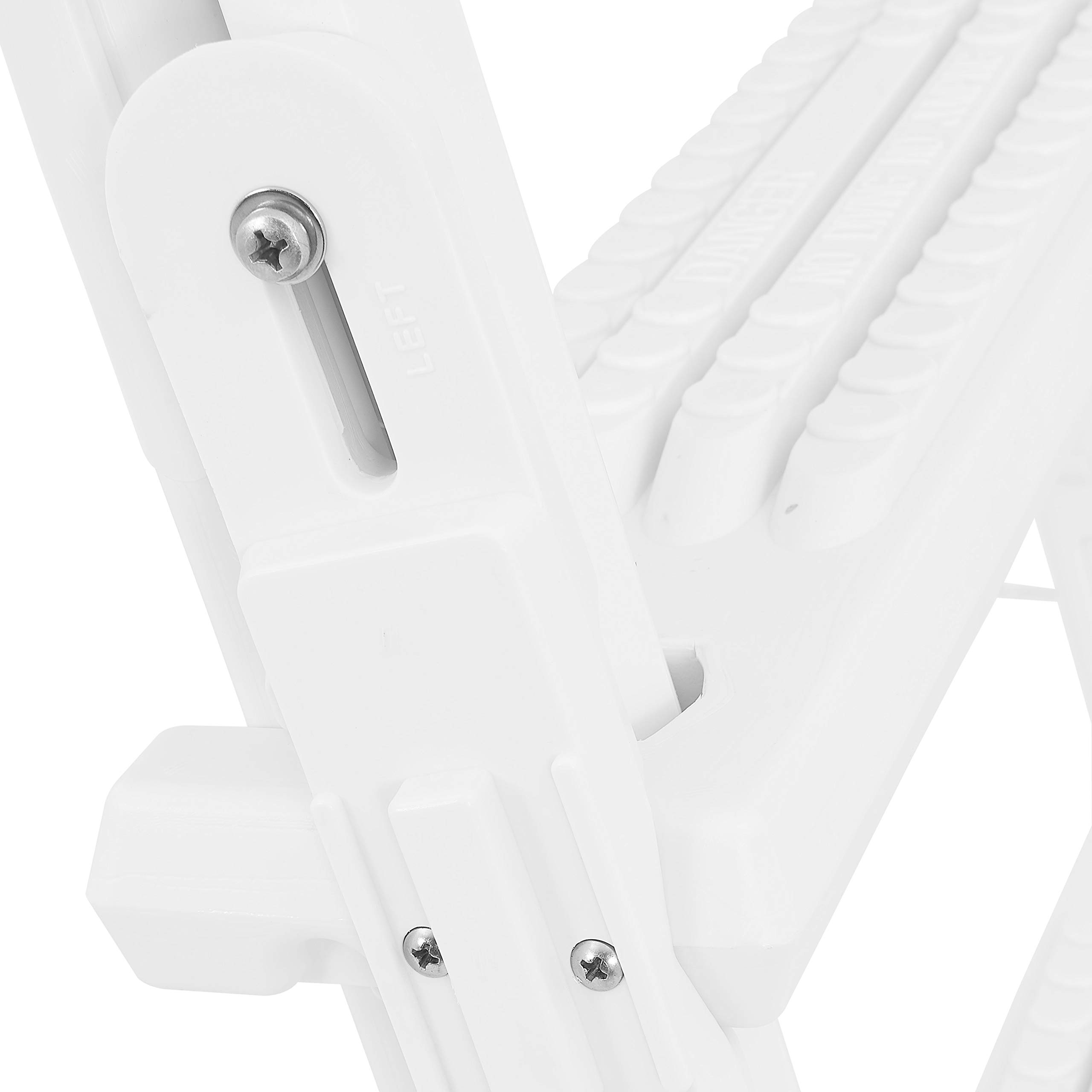 XtremepouwerUS Deluxe Adjustable In-Ground & Above Ground Swimming Pool Ladder with Non-Slip Steps - White | Perfect for Backyard Pools, Easy Entry & Exit for Adults & Kids