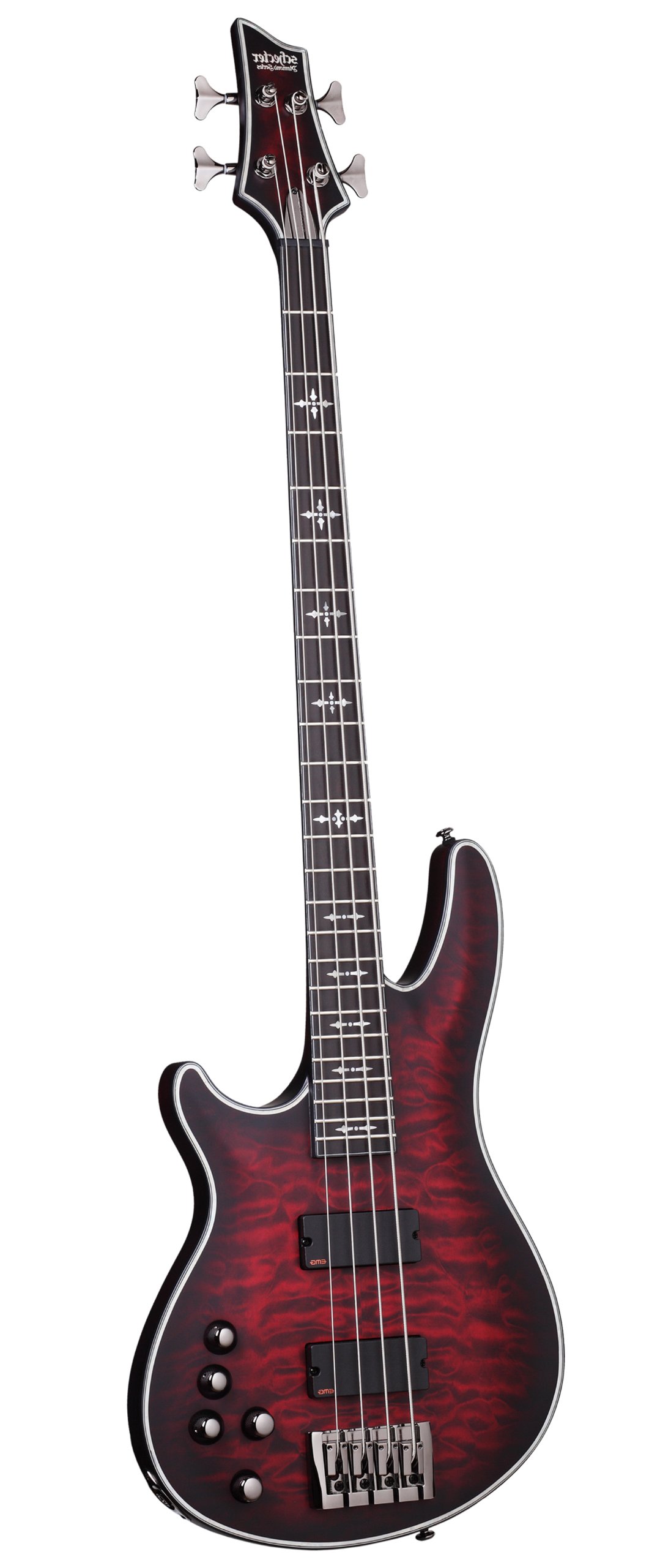 Schecter Hellraiser Extreme-4 Left Handed 4-String Electric Bass Guitar - Crimson Red Burst Satin Finish | Professional Bass for Rock, Metal & Jazz Music | Premium Left-Handed Bass Guitar for Live Shows, Studio Recording & Home Practice | Perfect Gift for Musicians & Bassists | Great for Concerts, Band Rehearsals, Jam Sessions & Music Production | Stage-Ready Sound for Performers | Ideal for Rock Bands, Metal Groups & Jazz Ensembles