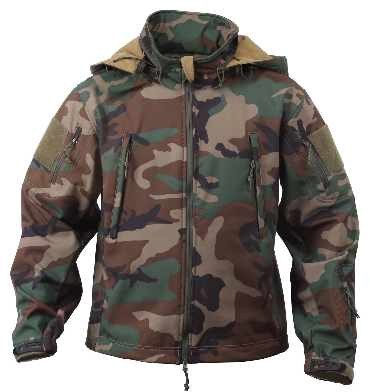 Rothco Special Ops Tactical Soft Shell Jacket - Military Grade Outdoor Windproof Water Resistant Jacket for Hiking, Camping & Airsoft Activities