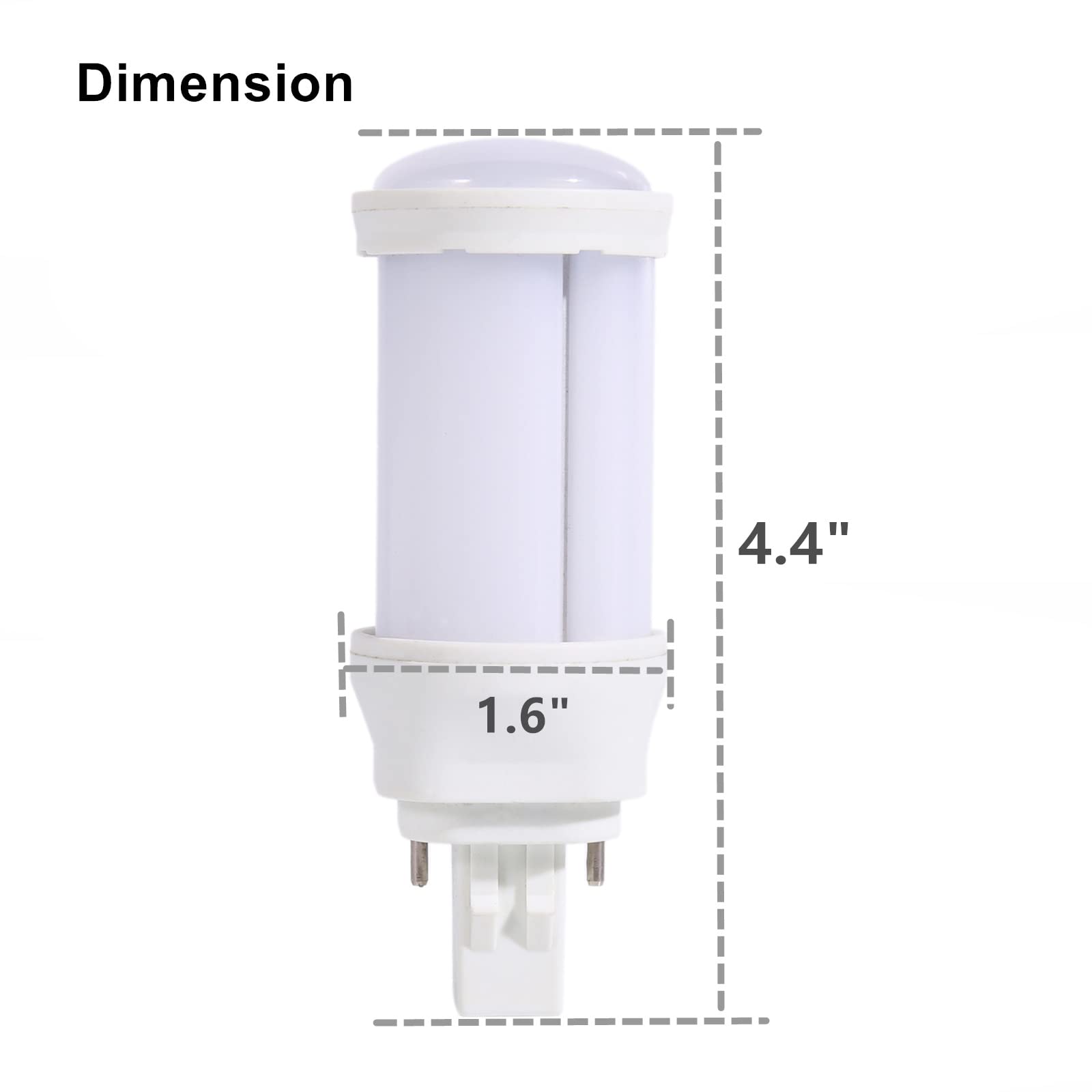 SATZOL 9W GX23-2 LED Bulb - 900LM Cool White 6000K, 2-Pin PL Base LED Light Bulb (2-Pack) - Energy Efficient Replacement for 13W CFL, Works with Magnetic Ballast - Perfect for Kitchens, Bathrooms, and Office Lighting