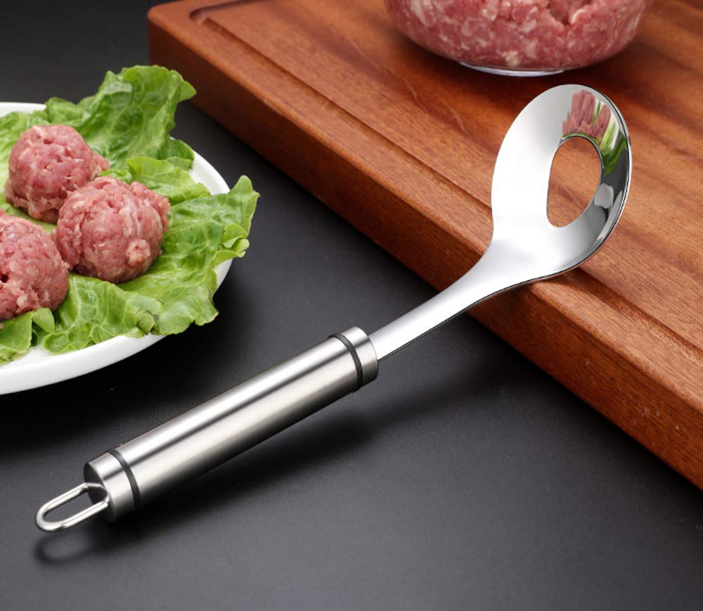AKOAK Stainless Steel Meatball Maker Spoon – Handmade Kitchen Tool for Meatballs, Shrimp Balls & Vegetable Balls – Perfect for Home Cooking, Meal Prep & Party Food