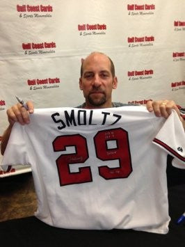 John Smoltz Autographed Atlanta Braves Jersey with Career Stats - Limited Edition #/29 - Perfect for Baseball Fans, Collectors & Memorabilia Displays