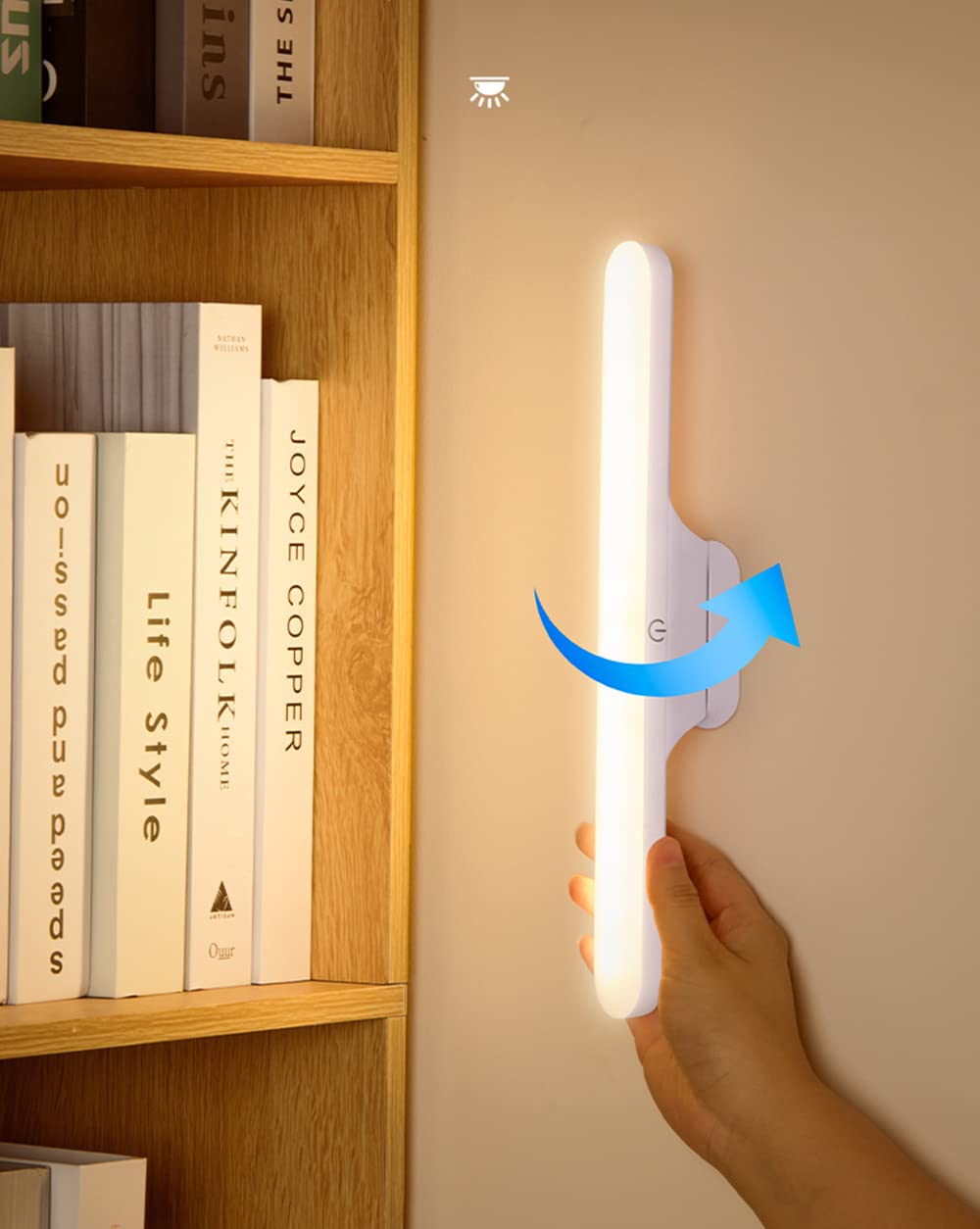 Rechargeable Wireless LED Desk Lamp - 1800mAh USB Magnetic Table Light with Touch Control & Dimmable Brightness - Perfect for Home Office, Study, Reading, Wardrobe and Kitchen Lighting