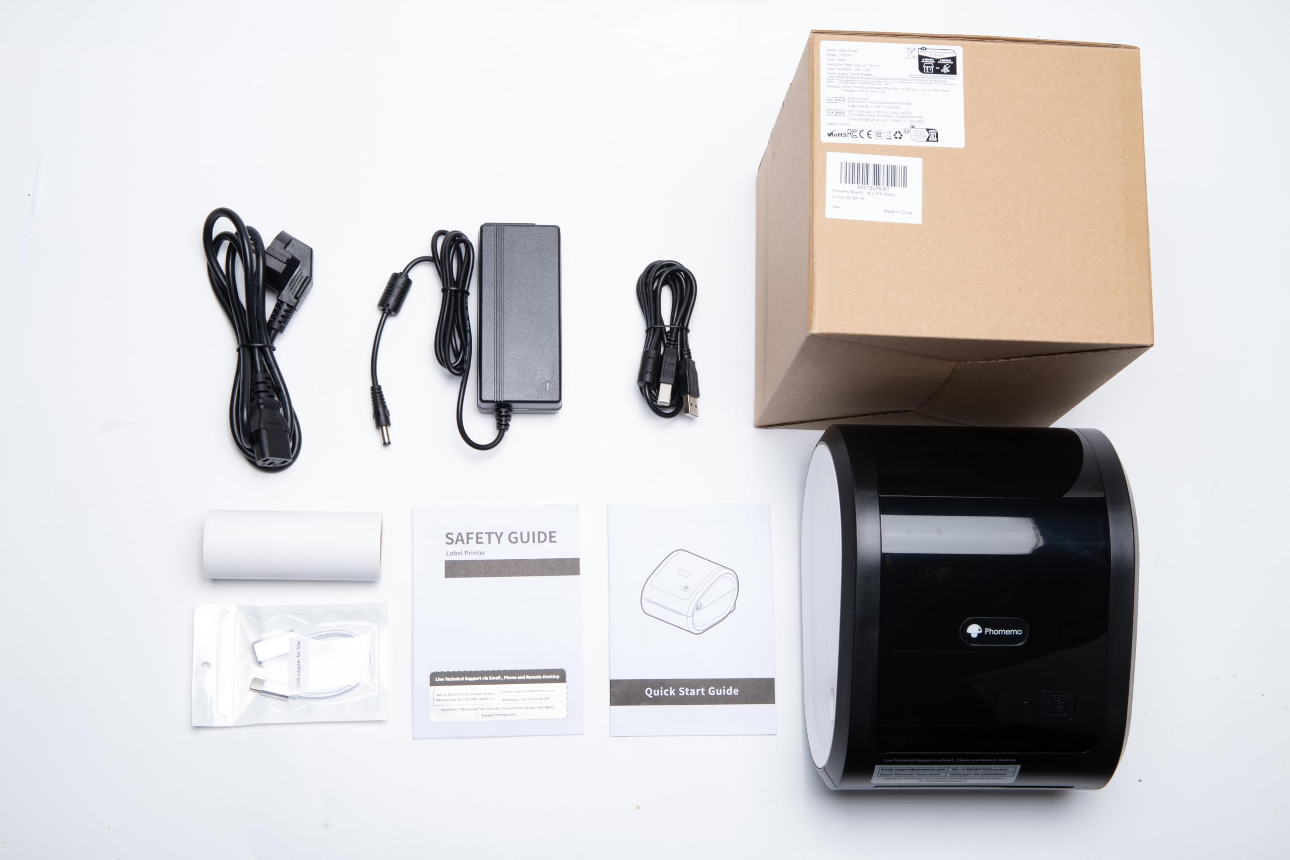 Phomemo D520BT Bluetooth Thermal Label Printer 4x6 - Shipping Address Printer for Small Business, Compatible with Amazon, eBay, Shopify, Etsy, FedEx, UPS, DHL - Perfect for E-commerce, Warehouse & Home Office Shipping Labels
