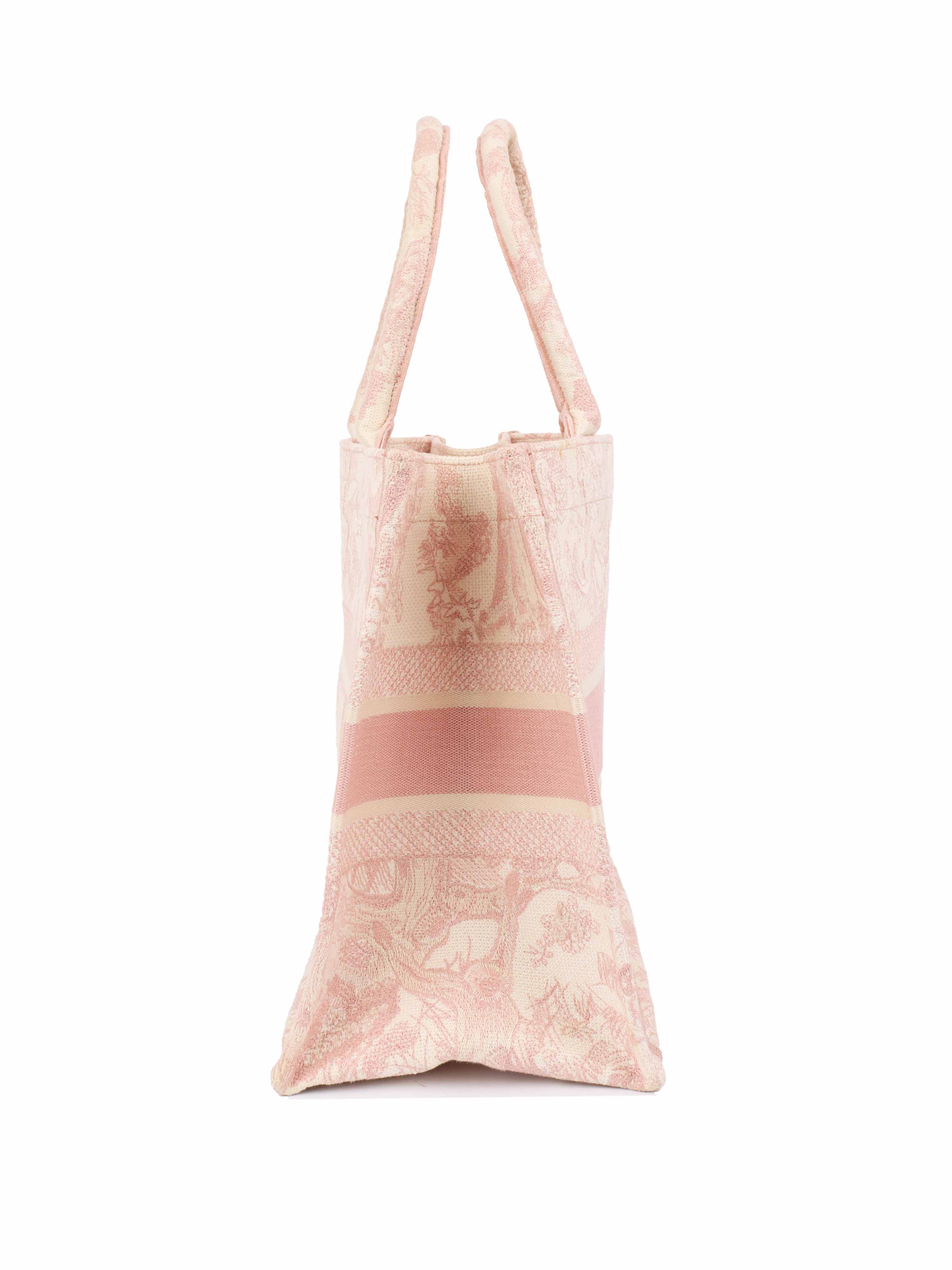 Dior Pink & Cream Medium Book Tote Bag - Luxury Designer Handbag for Women | Perfect for Work, Travel & Everyday Use
