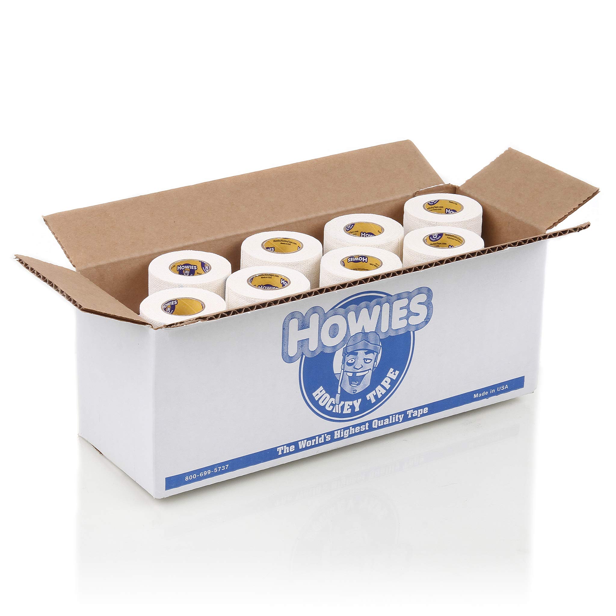 Howies Pro Grip White Hockey Tape - 12 Pack | Premium Stick Grip for Ice Hockey Players - Perfect for Game Day & Practice Sessions