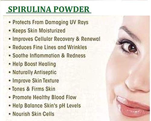 Organic Spirulina & Gelatin Powder (2-in-1) - 50g for DIY Face Mask & Hair Removal | Natural Skin Care & Beauty Treatment | Perfect for Spa Day & At-Home Skincare Routine