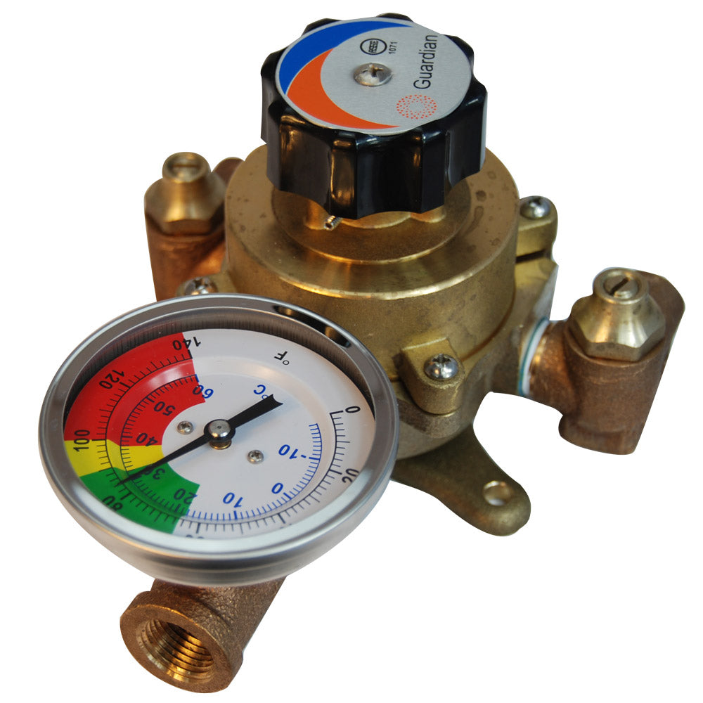 Guardian G3600LF Lead-Free Water Tempering Valve - 6 GPM Capacity for Safe & Efficient Temperature Control in Homes, Commercial Buildings & Plumbing Systems