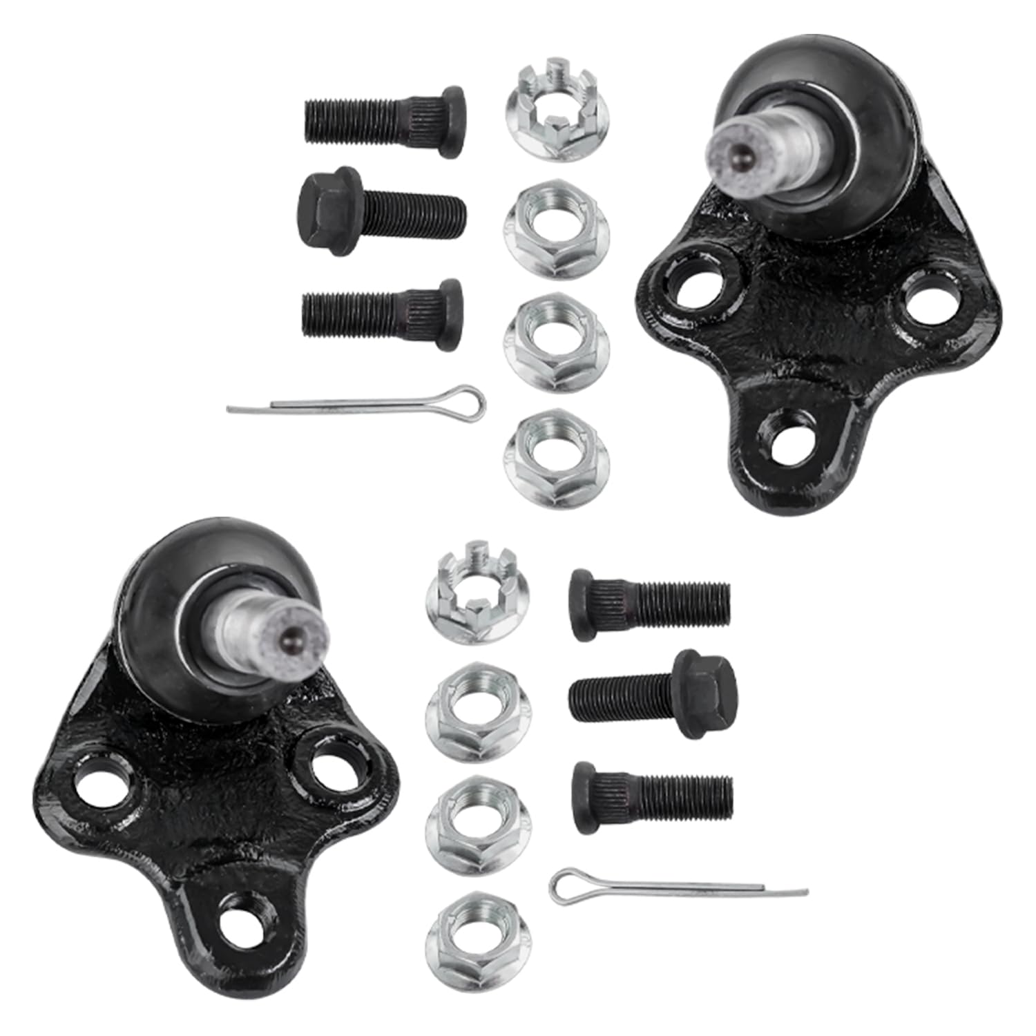Detroit Axle 12-Piece Front Suspension Kit for 1996-2002 Toyota Corolla - Lower Ball Joints, Tie Rod Ends, Boots, Front & Rear Sway Bars - Replacement Parts for Smooth Ride & Handling - Perfect for DIY Repairs & Auto Maintenance