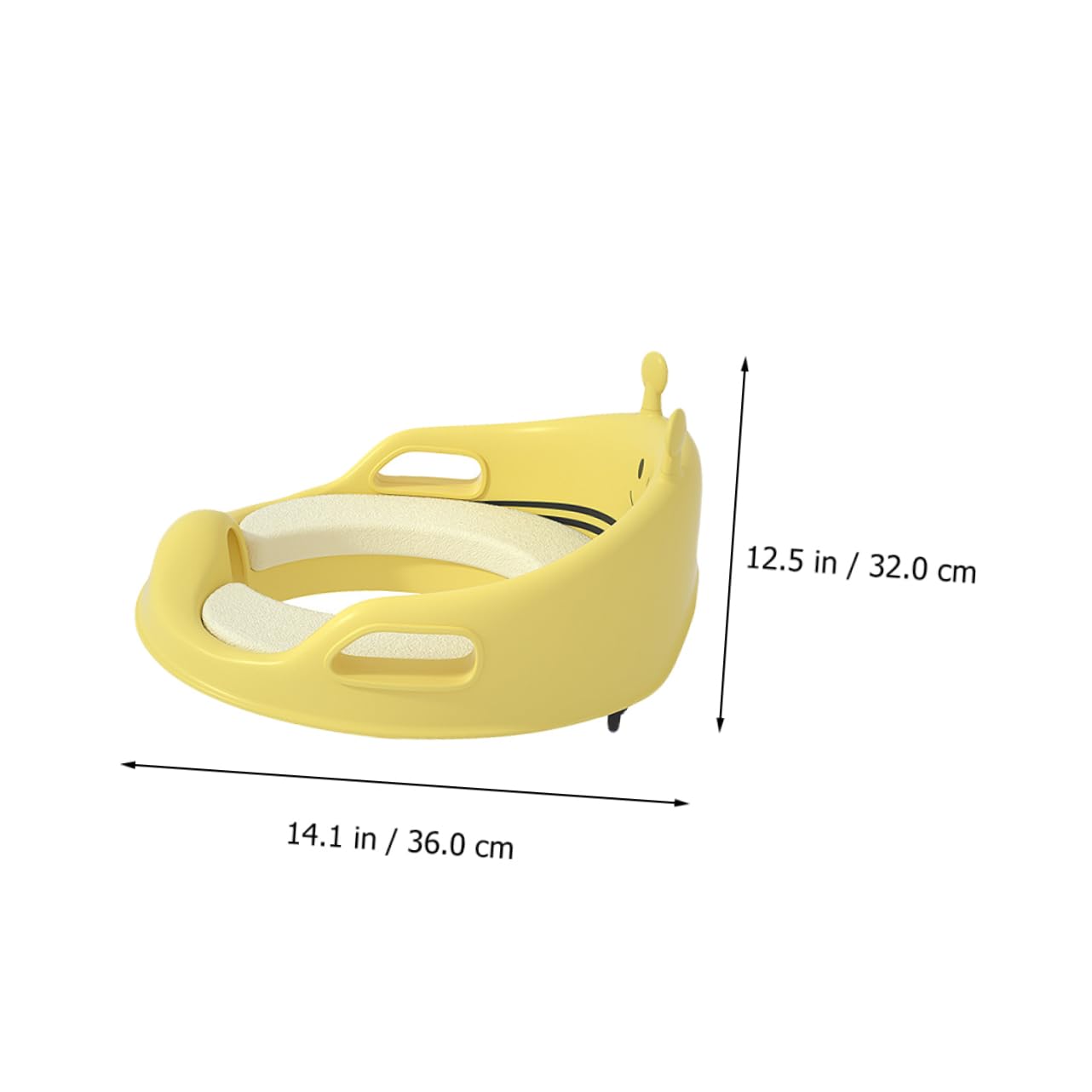 VICASKY Inflatable Toilet Seat Cushion Pad for Toddlers - Soft & Safe Potty Training Seat for Boys & Girls - Perfect for Travel, Home Use & Daycare Centers