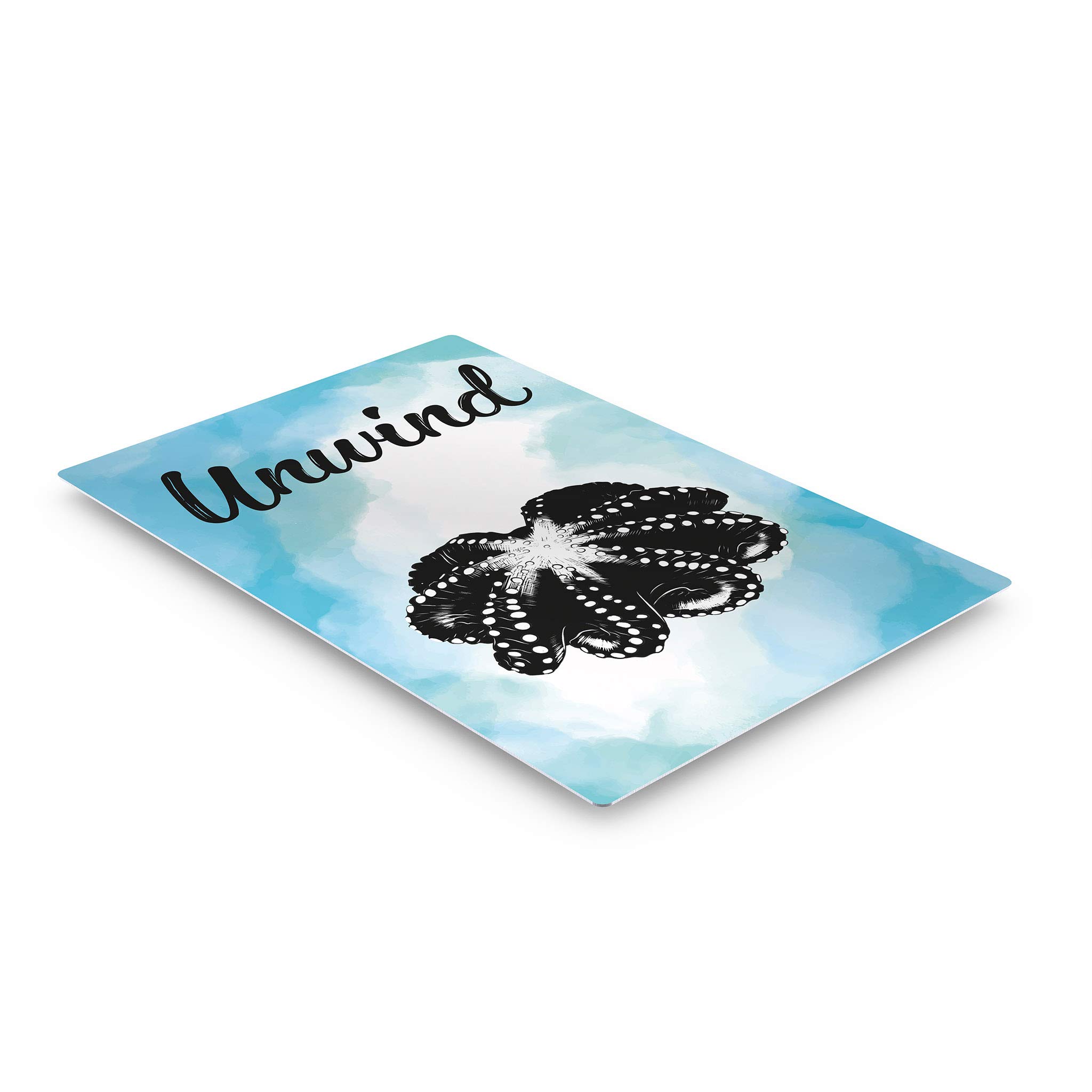 Nautical Bathroom Metal Print - Blue Wall Art for Home Decor