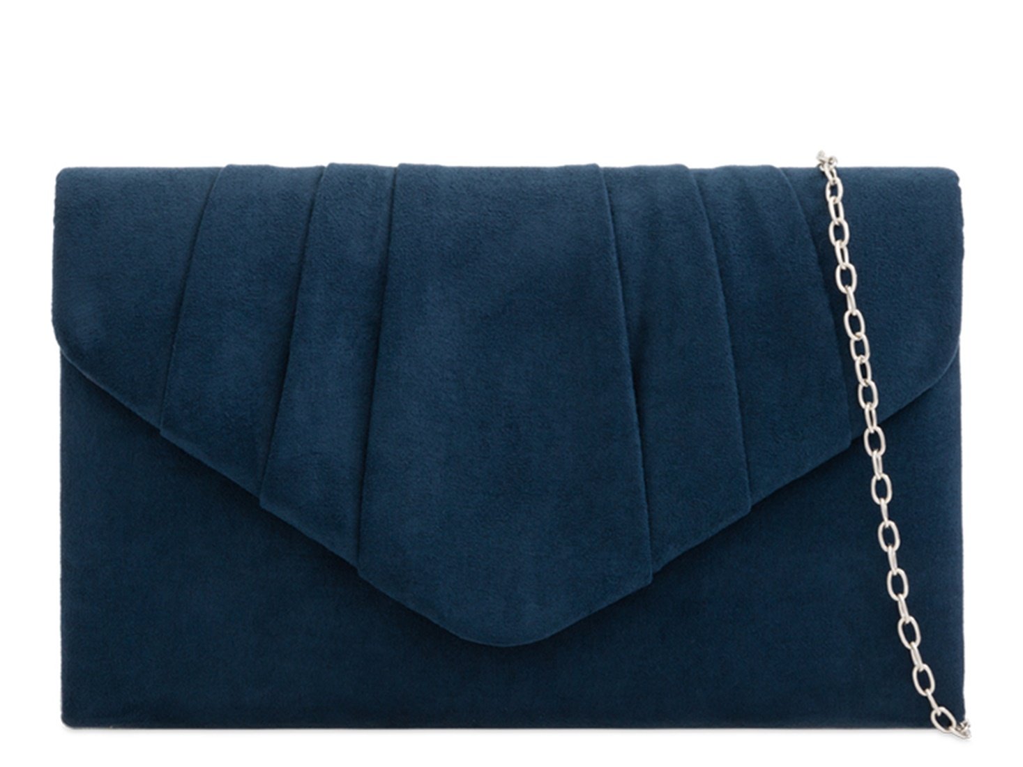 Leah Ward Women's Suede Glitter Clutch Purse - Elegant Wedding & Evening Bag for Parties, Prom, Date Night (Style 308)