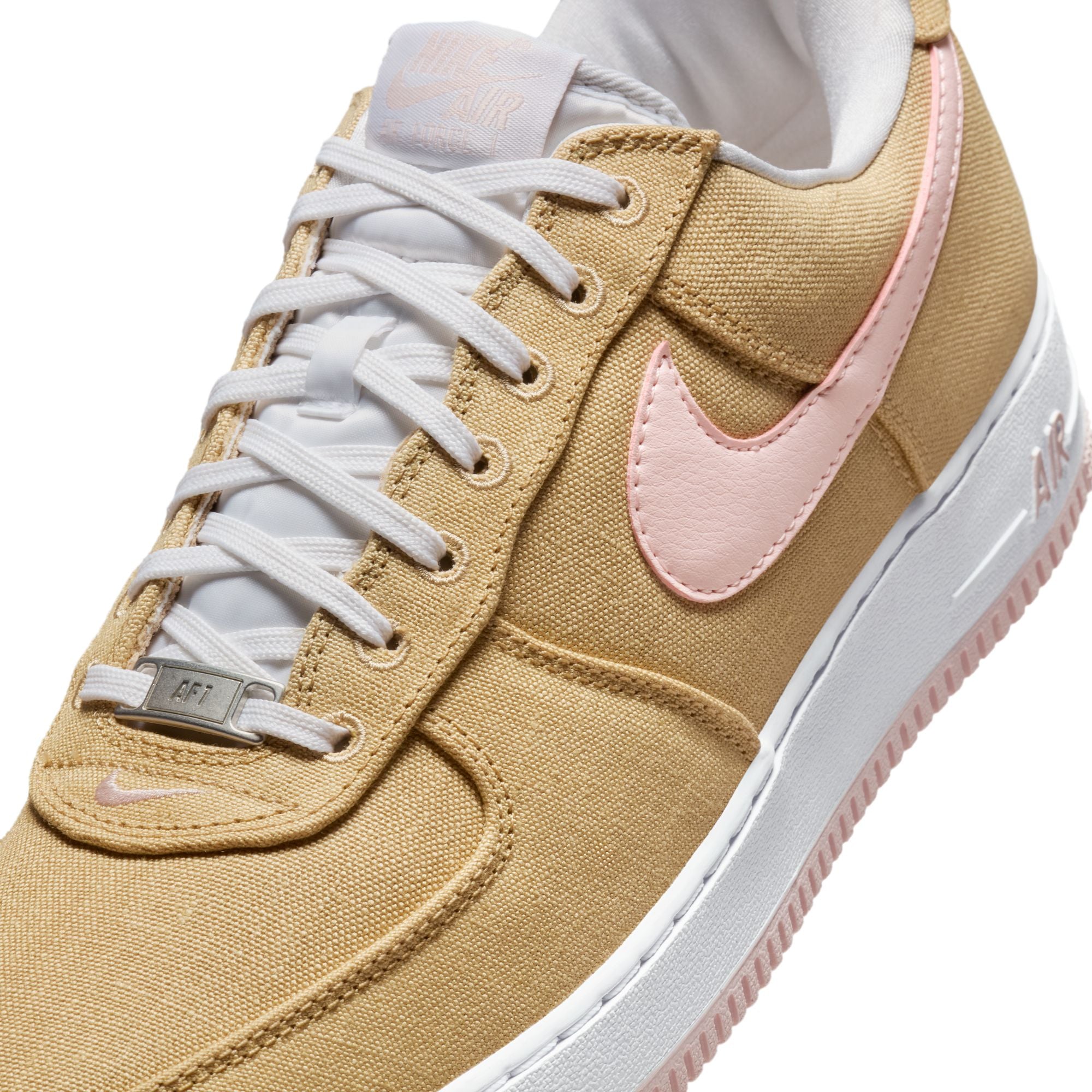 Nike Air Force 1 Retro QS 'Linen' White Men's Basketball Shoes - Classic Sneakers for Casual Wear & Street Style Fashion