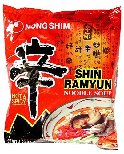 Nong Shim America Ramyun Noodle Soup Gourmet - 4.23 Ounce (Pack of 16) - Spicy Korean Instant Noodles - Perfect for Quick Meals, Office Lunches & Late Night Snacks