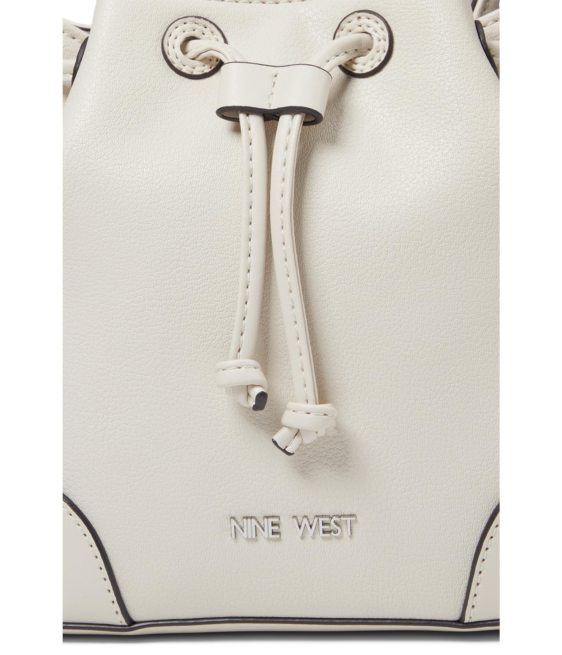 Nine West Ellis Mini Bucket Crossbody Bag for Women - Stylish Leather Shoulder Purse with Adjustable Strap, Perfect for Work, Travel & Everyday Use