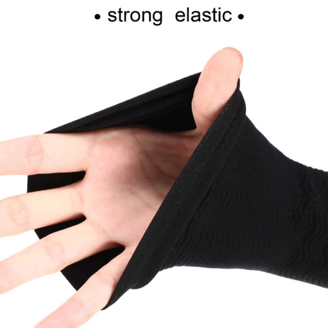 Women's Arm Shaper Sleeves - Compression Arm Sleeves for Toning & Weight Loss (2-Pack Black) | Slimming Arm Cuffs for Women & Men | Perfect for Workouts, Yoga & Everyday Wear