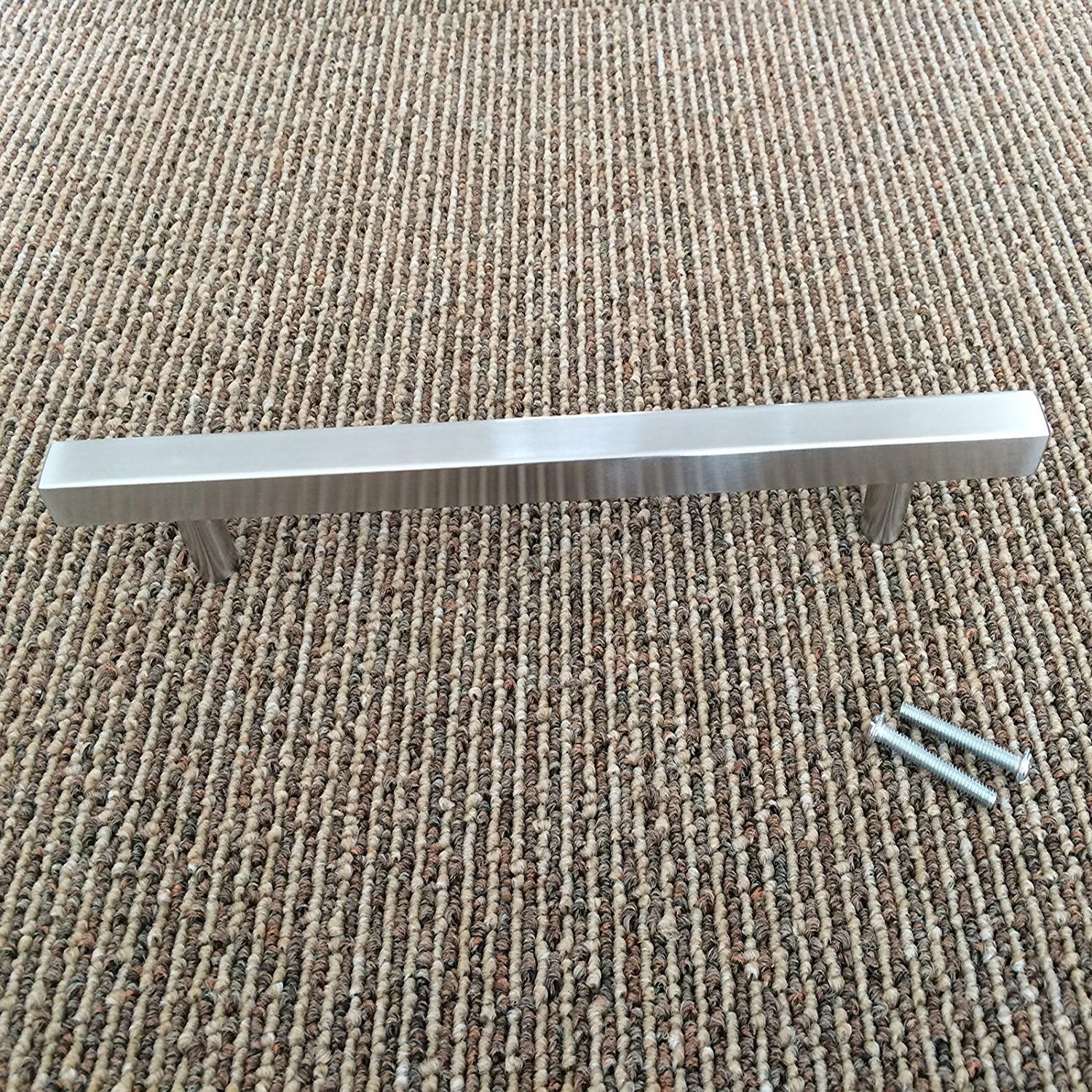 Modern Brushed Nickel Cabinet Pulls - Homdiy HD1212BSS 7.5