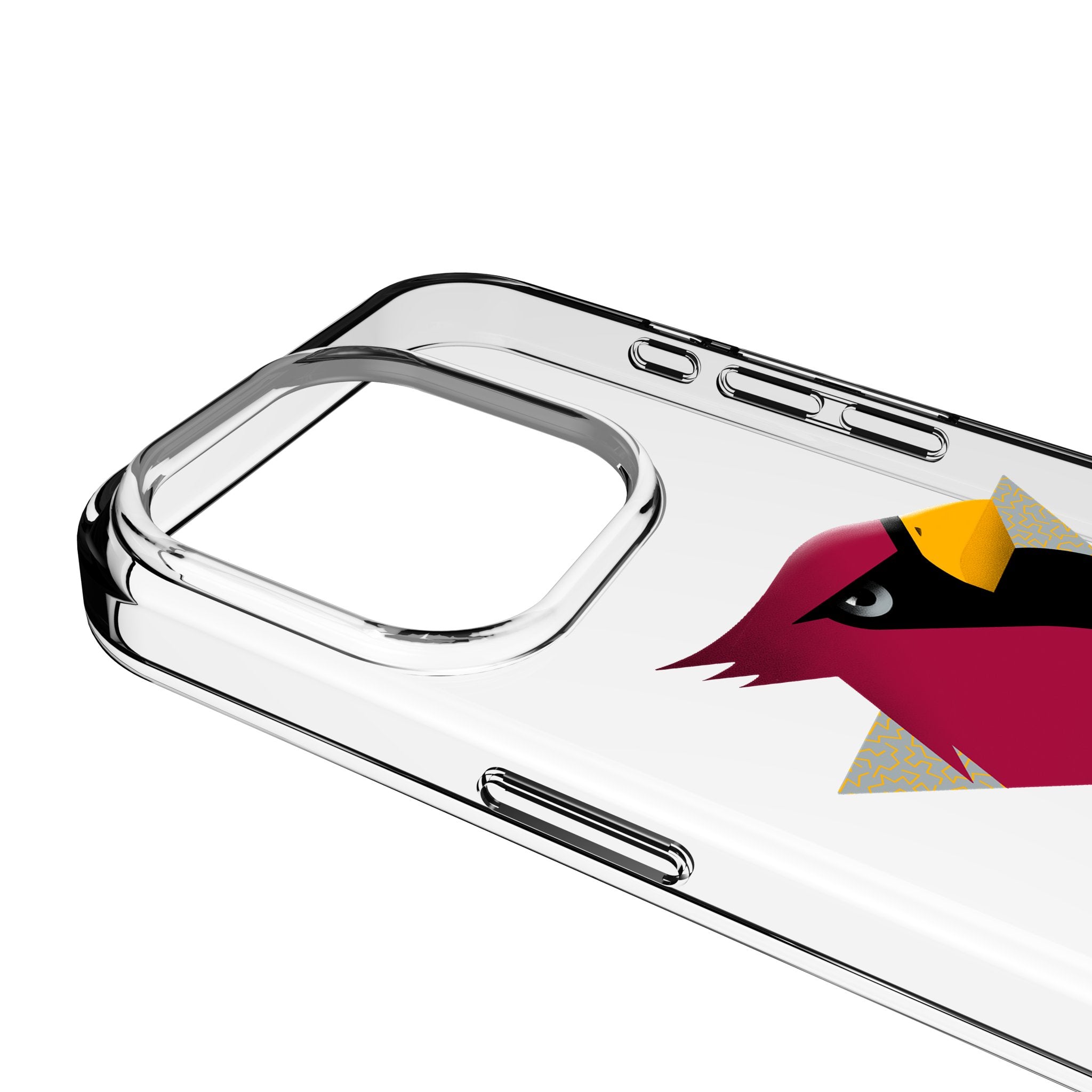 Arizona Cardinals 2024 Edition Clear Protective Case for iPhone 15 14 13 12 Pro Max - Slim Shockproof Cover for Football Fans & Game Day Support
