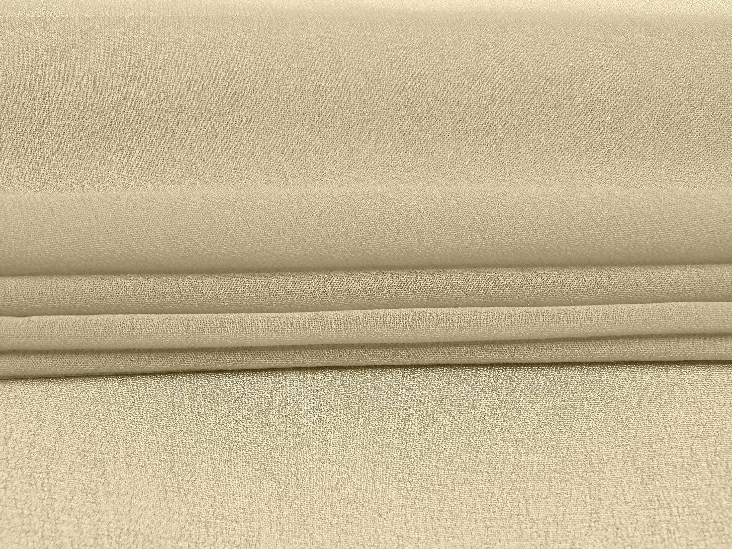 Soimoi Off White Viscose Georgette Fabric by The Yard - 40 Inch Wide Solid Sewing Material for DIY Clothing, Dresses, Scarves & Home Decor Projects