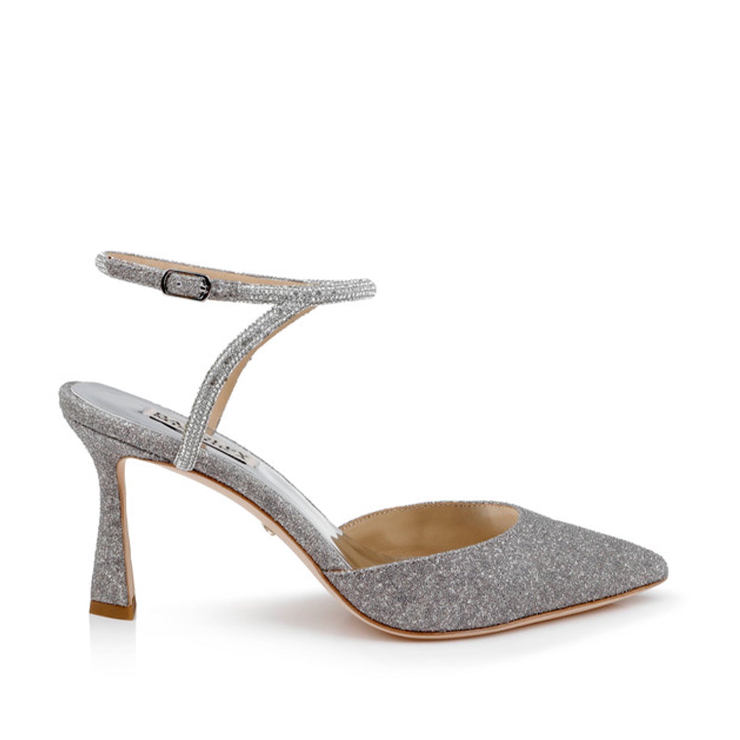Badgley Mischka Women's Kamilah Silver Evening Heels - Perfect for Weddings, Prom & Formal Events