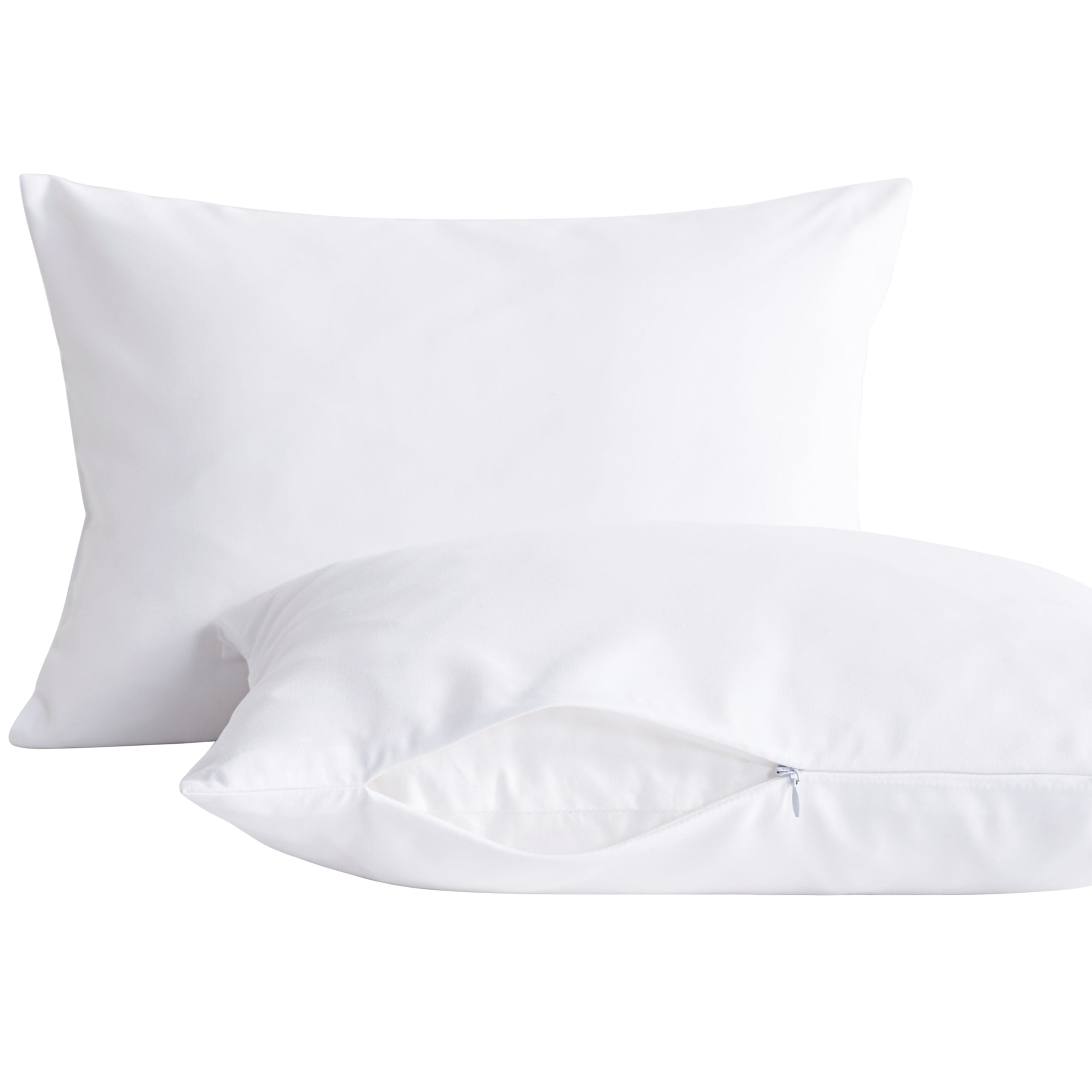 NTBAY 2 Pack Ultra Soft Microfiber Pillows with Breathable Cotton Pillowcases - Queen Size Bed Pillows for Side Sleepers, Back Pain Relief & Hotel Luxury Comfort