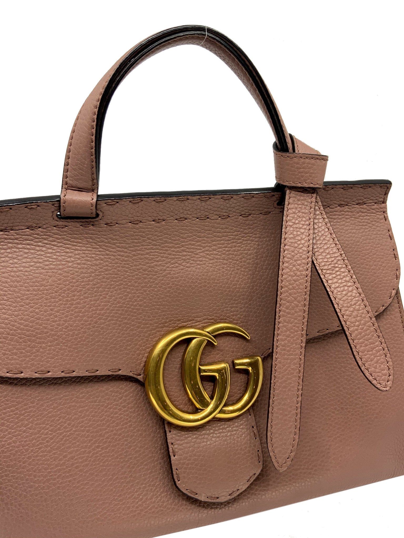 Gucci Small GG Marmont Top Handle Bag - Luxury Leather Shoulder Bag for Women | Perfect for Work, Date Night & Special Occasions